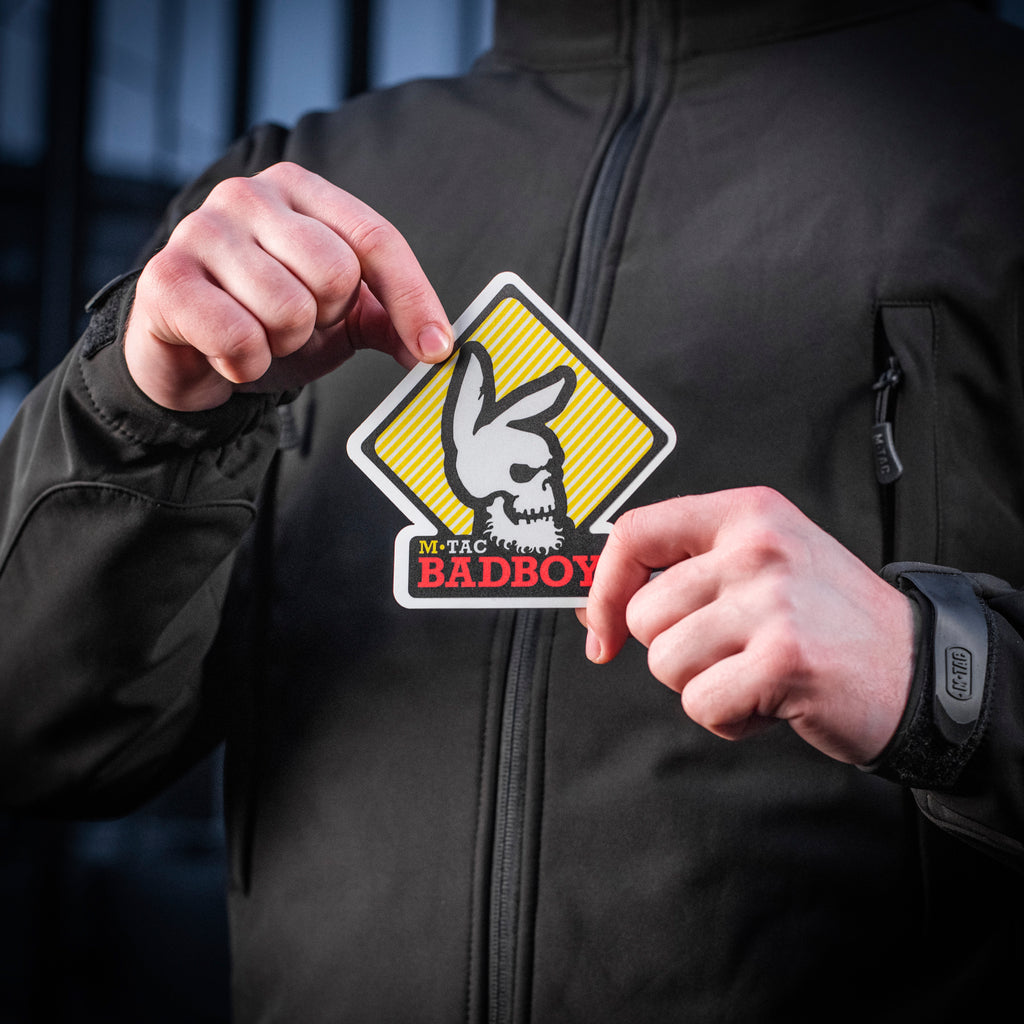M-Tac наклейка Bad Boy світловідбиваюча Black