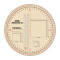 Ecopybook Tactical лінійка Protractor UA кругла 130 мм