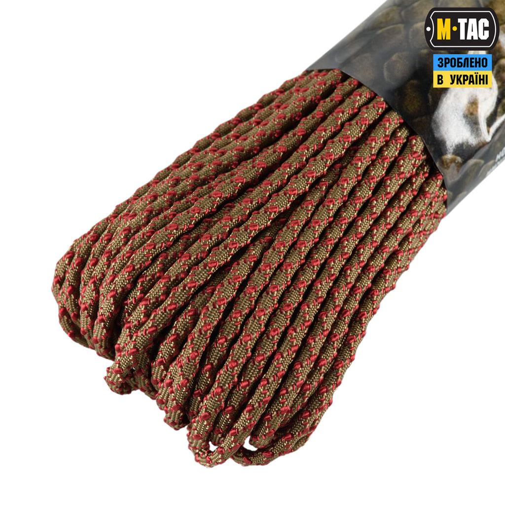 M-Tac паракорд Dragon Cord 30m Coyote/Maroon
