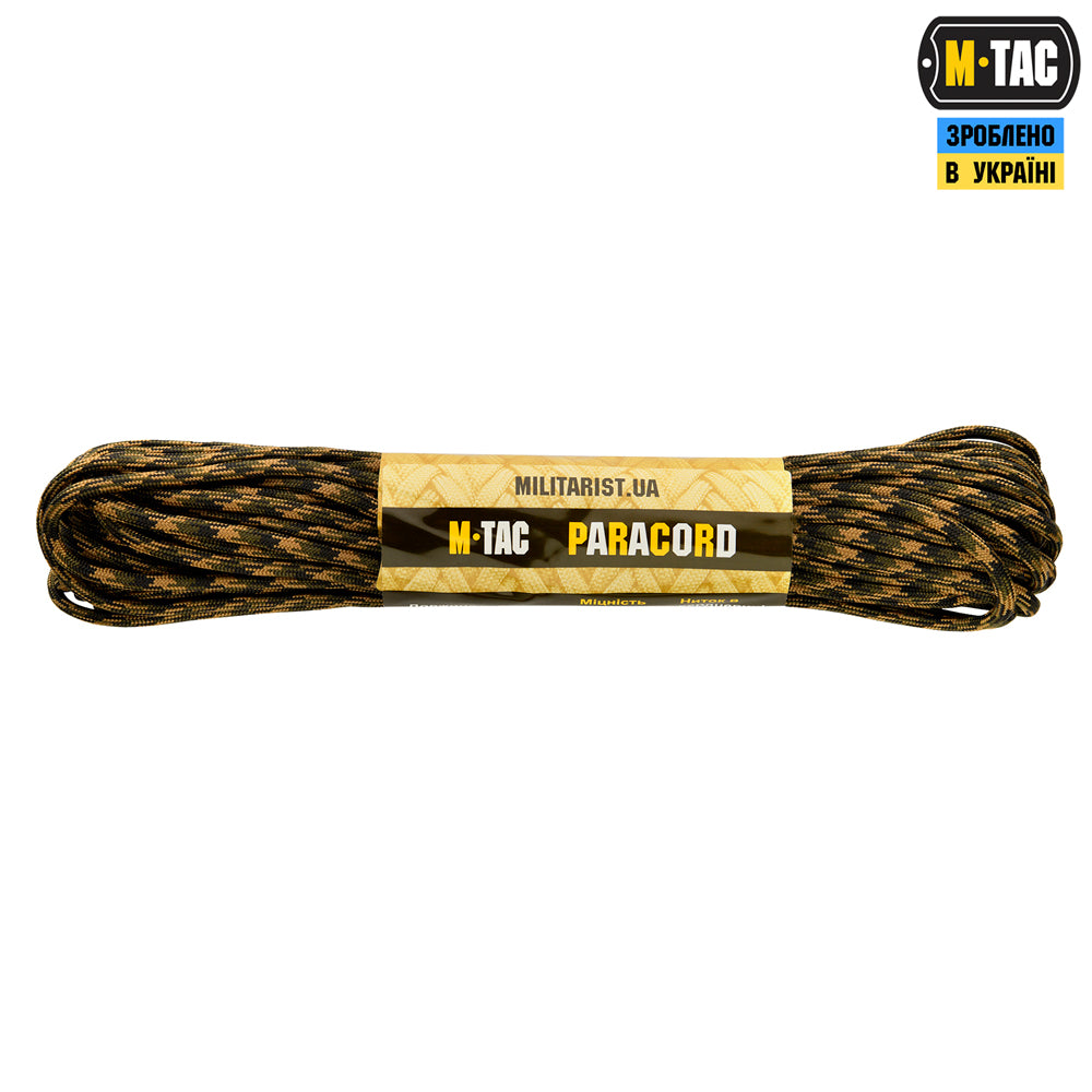 M-Tac паракорд 550 type III Woodland Marpat 15м