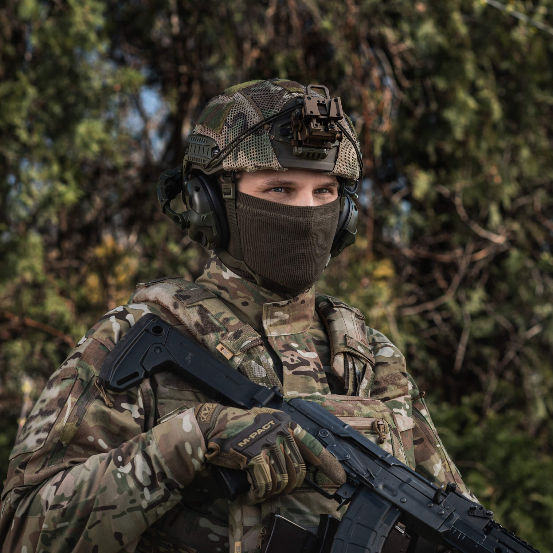 M-Tac шарф-труба довгий мікрофліс ріп-стоп Dark Olive