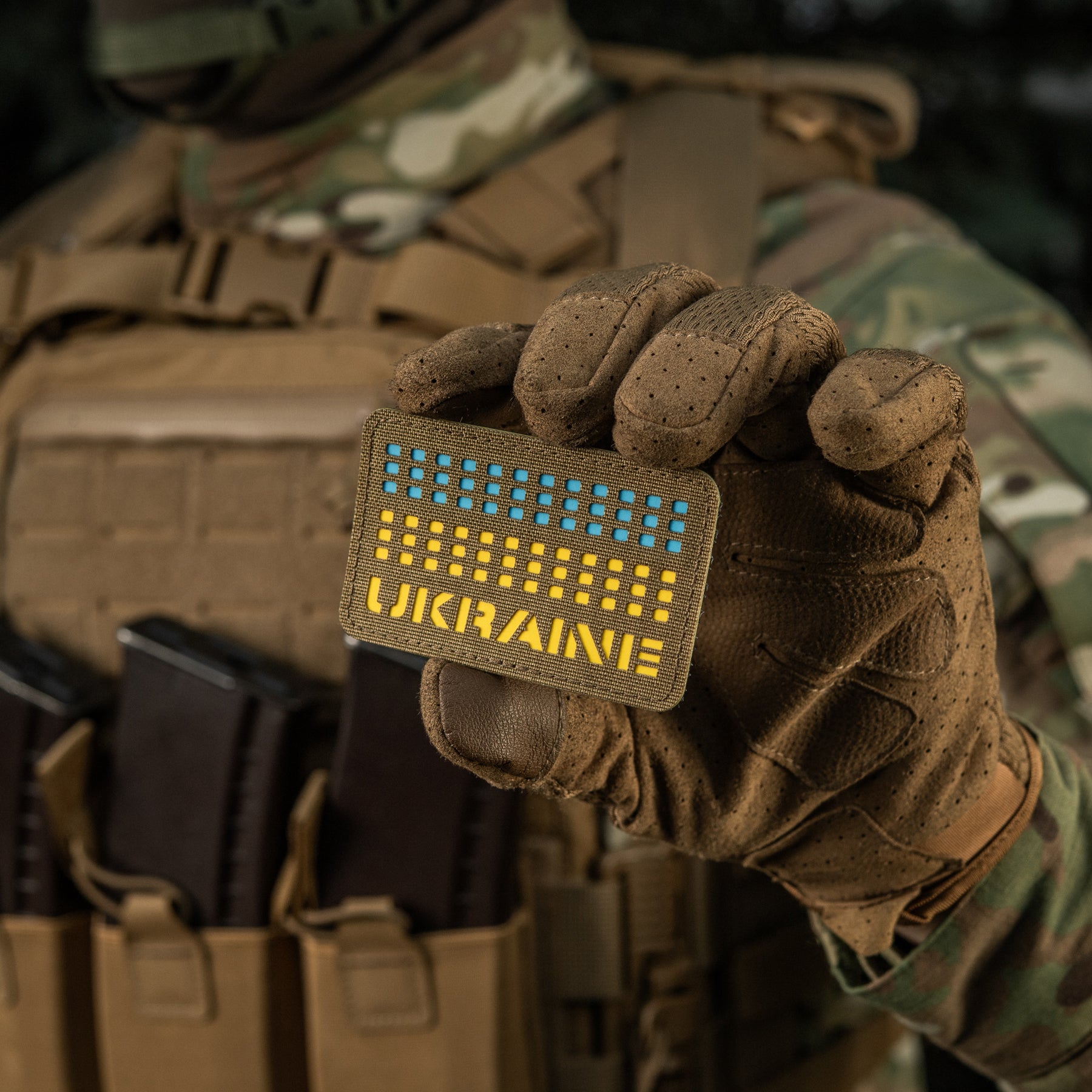 M-Tac нашивка Ukraine Laser Cut Coyote/Yellow/Blue/GID