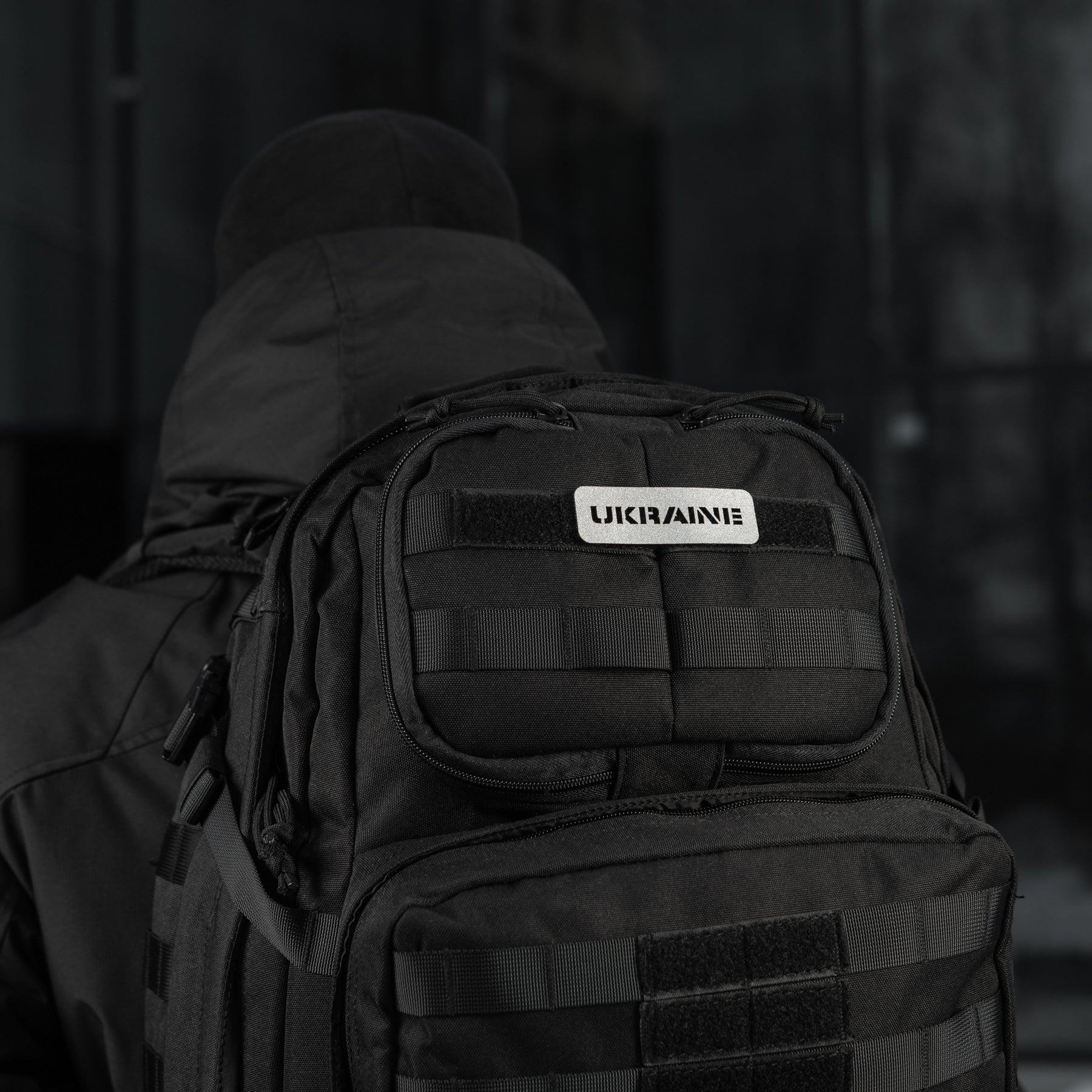 M-Tac нашивка Ukraine скрізна 25х80 Laser Cut Dark Grey/GID