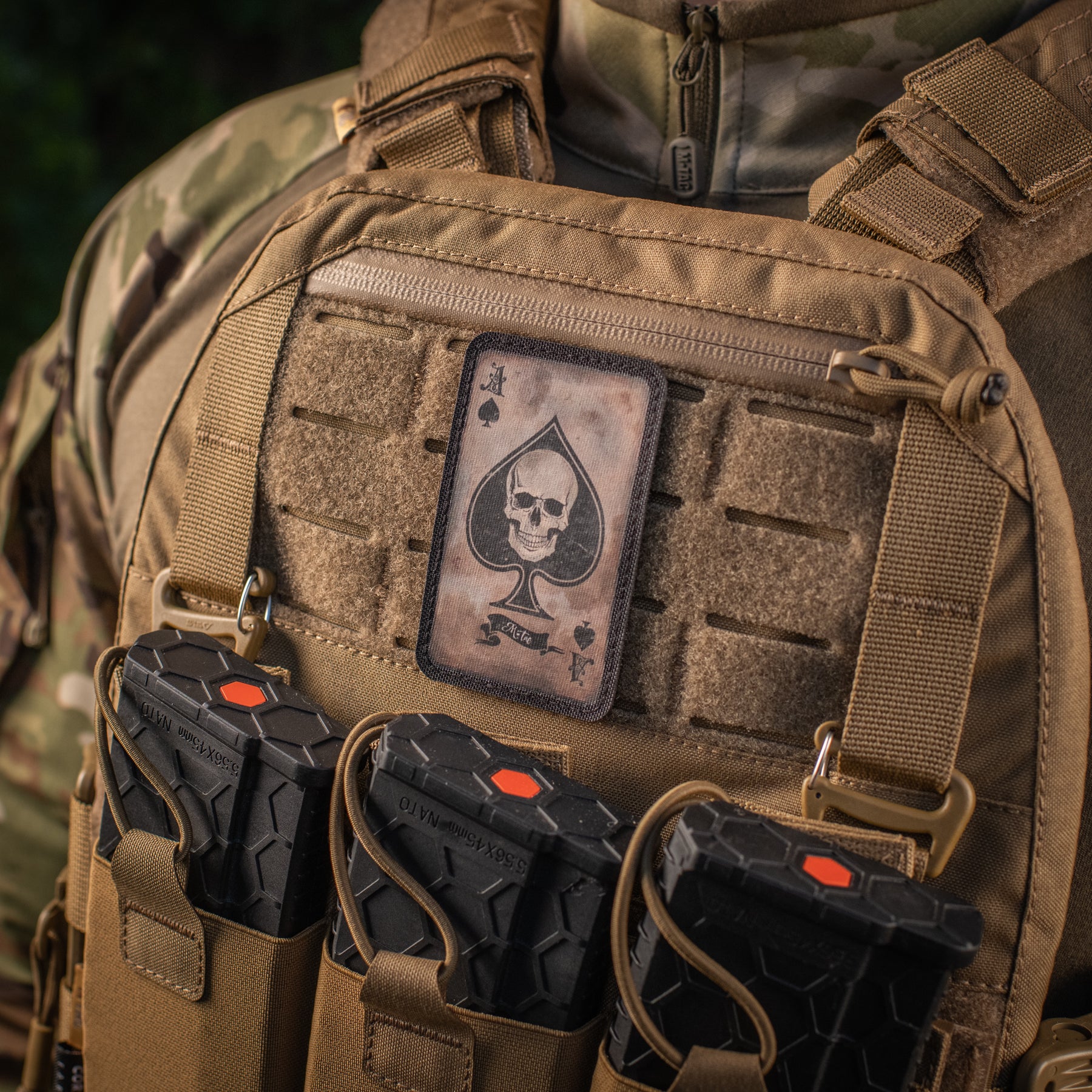 M-Tac нашивка Ace of Spades Coyote/Black