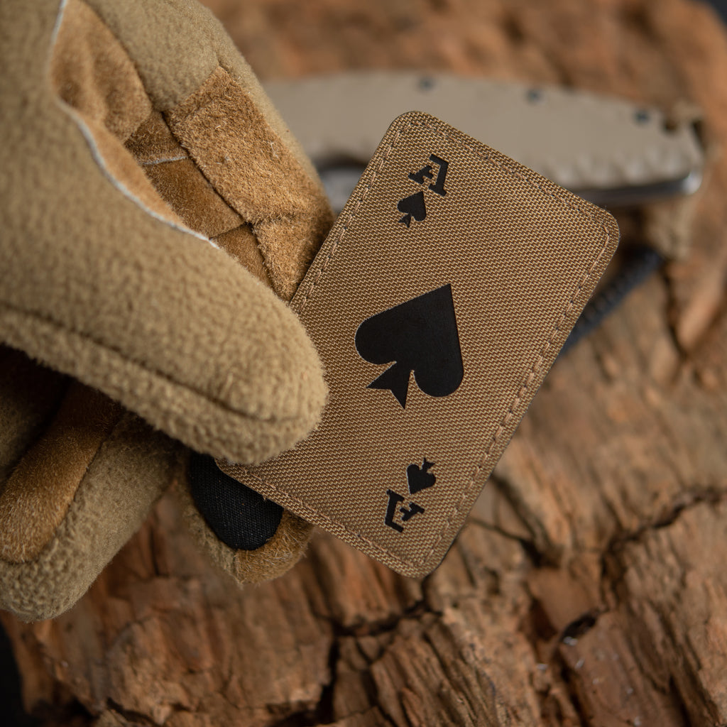 M-Tac нашивка Ace of Spades Laser Cut Coyote/Black