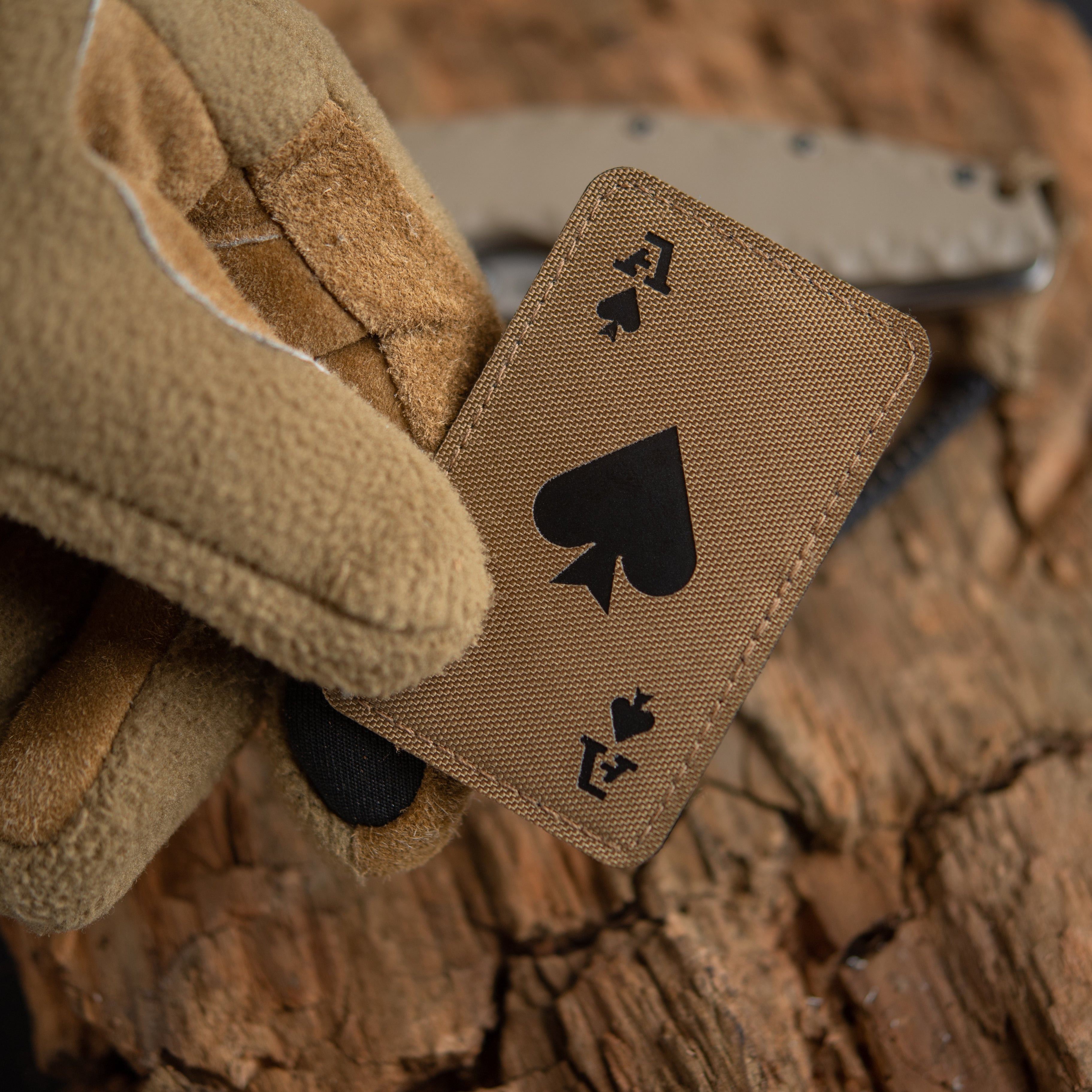 M-Tac нашивка Ace of Spades Laser Cut Coyote/Black