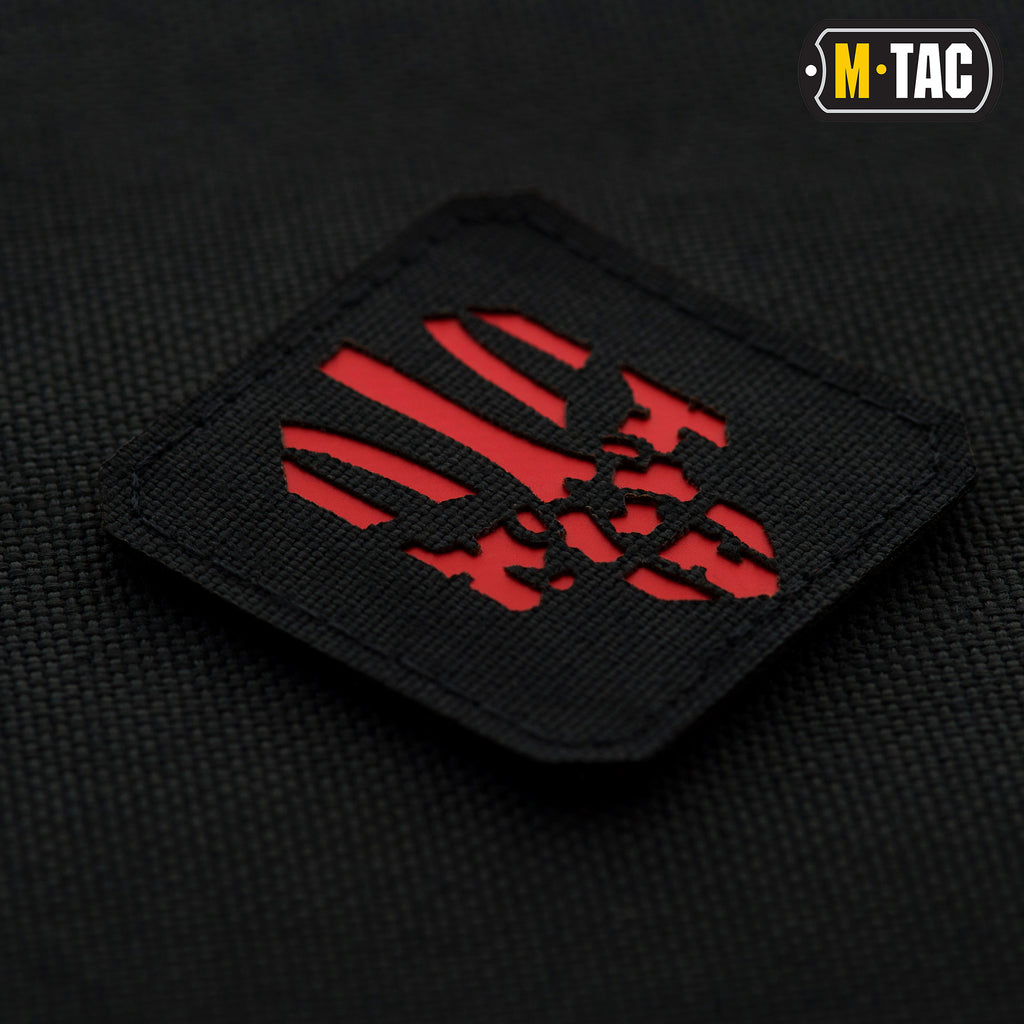 M-Tac нашивка Месник Laser Cut Black/Red