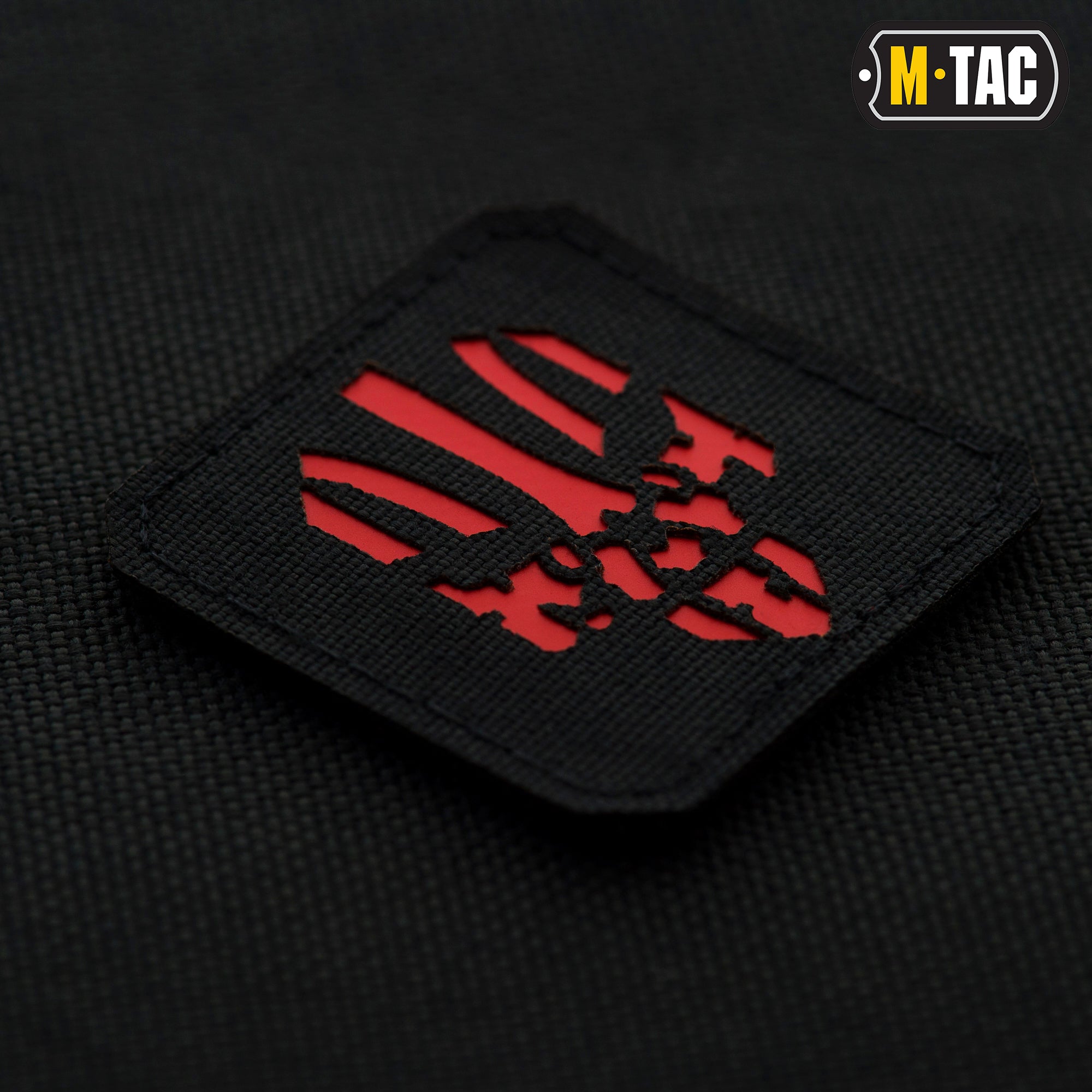 M-Tac нашивка Месник Laser Cut Black/Red