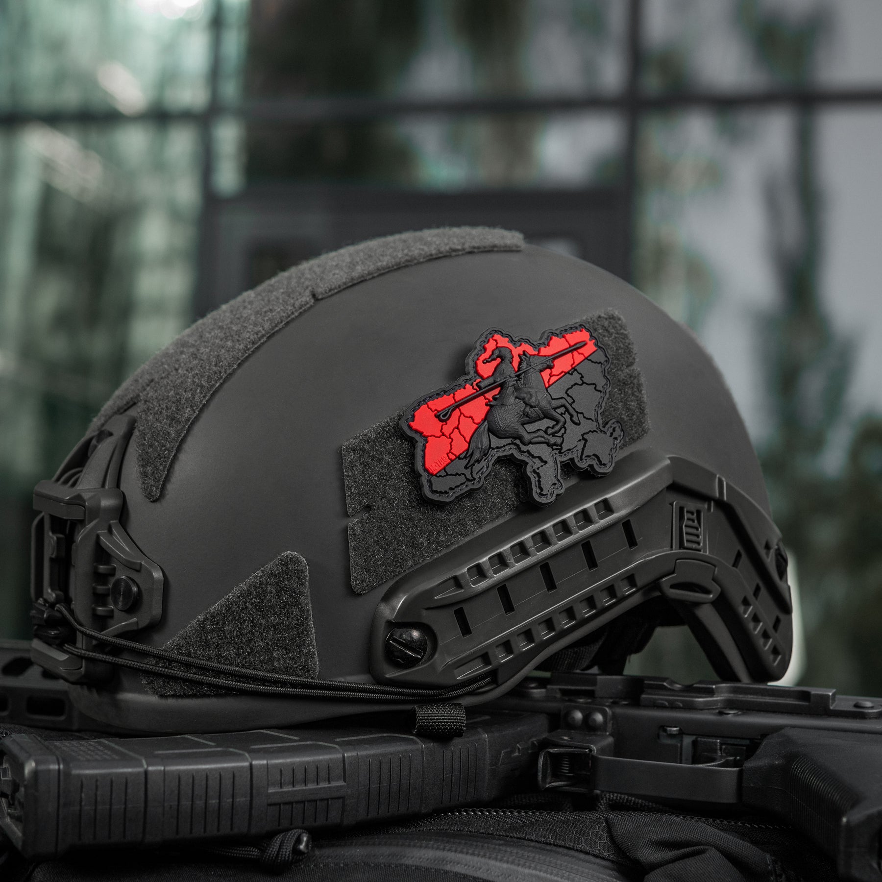 M-Tac нашивка Козацька Україна 3D PVC Red/Black
