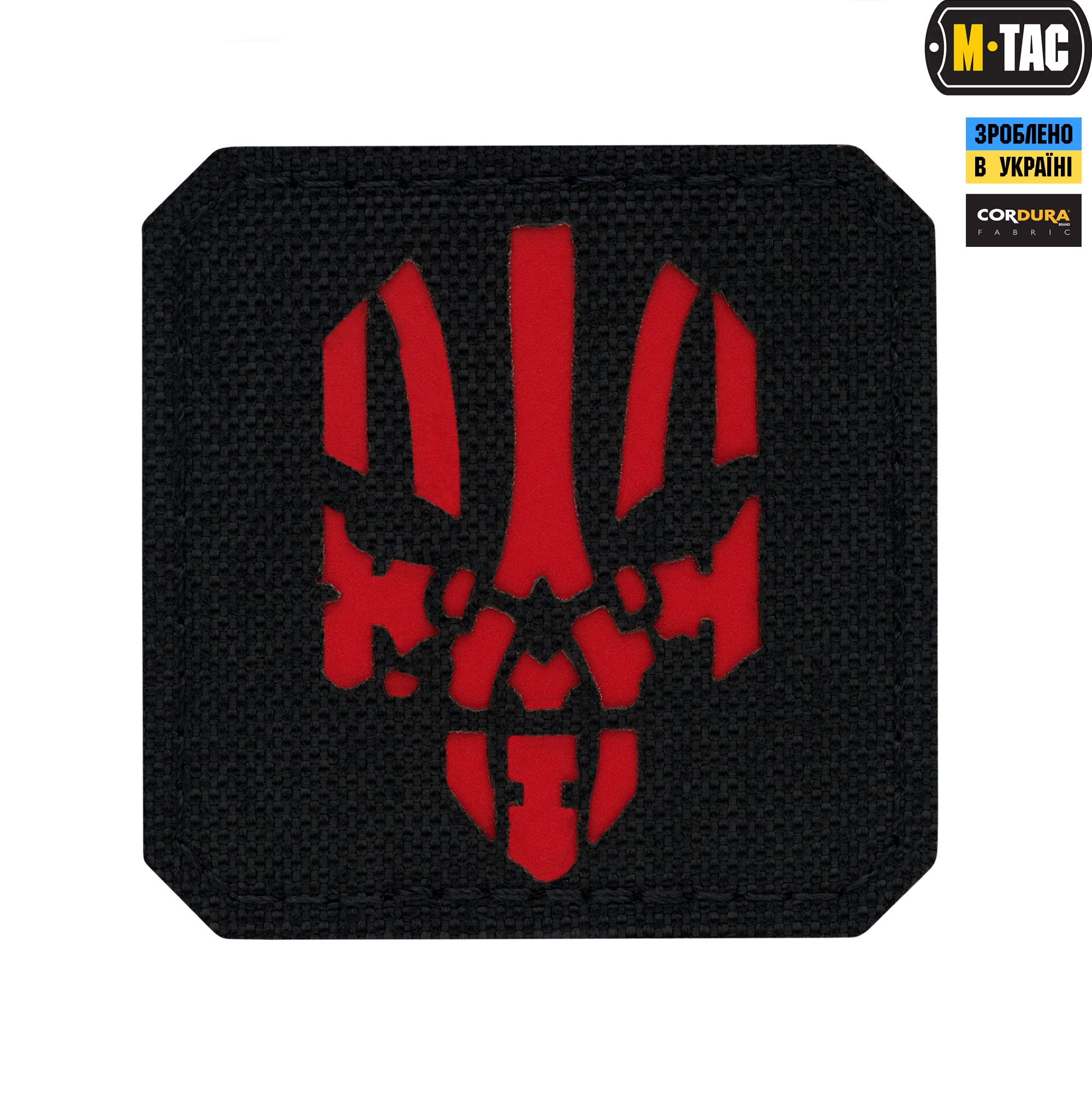 M-Tac нашивка Месник Laser Cut Black/Red
