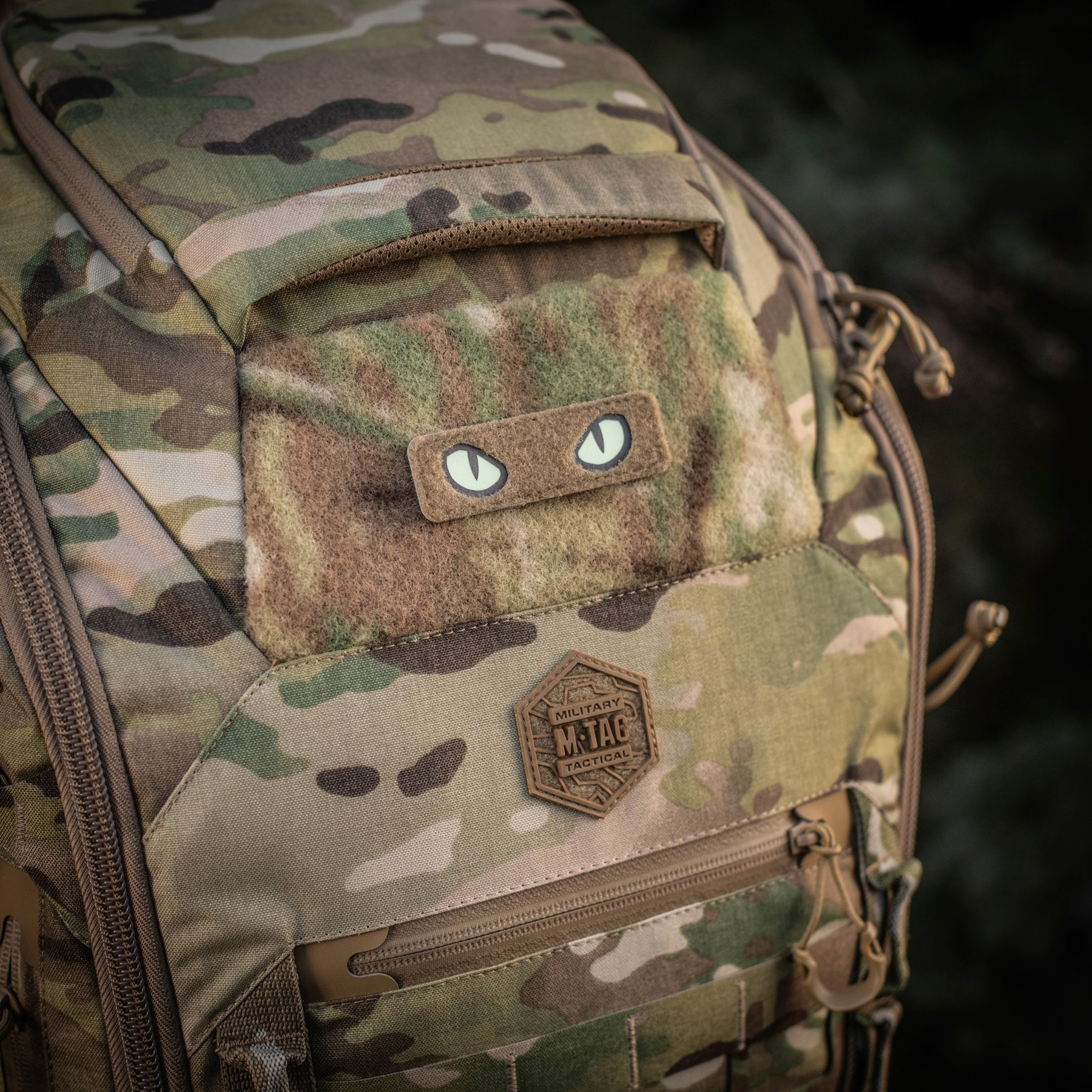M-Tac нашивка Cat Eyes (Type 2) Laser Cut Coyote/GID