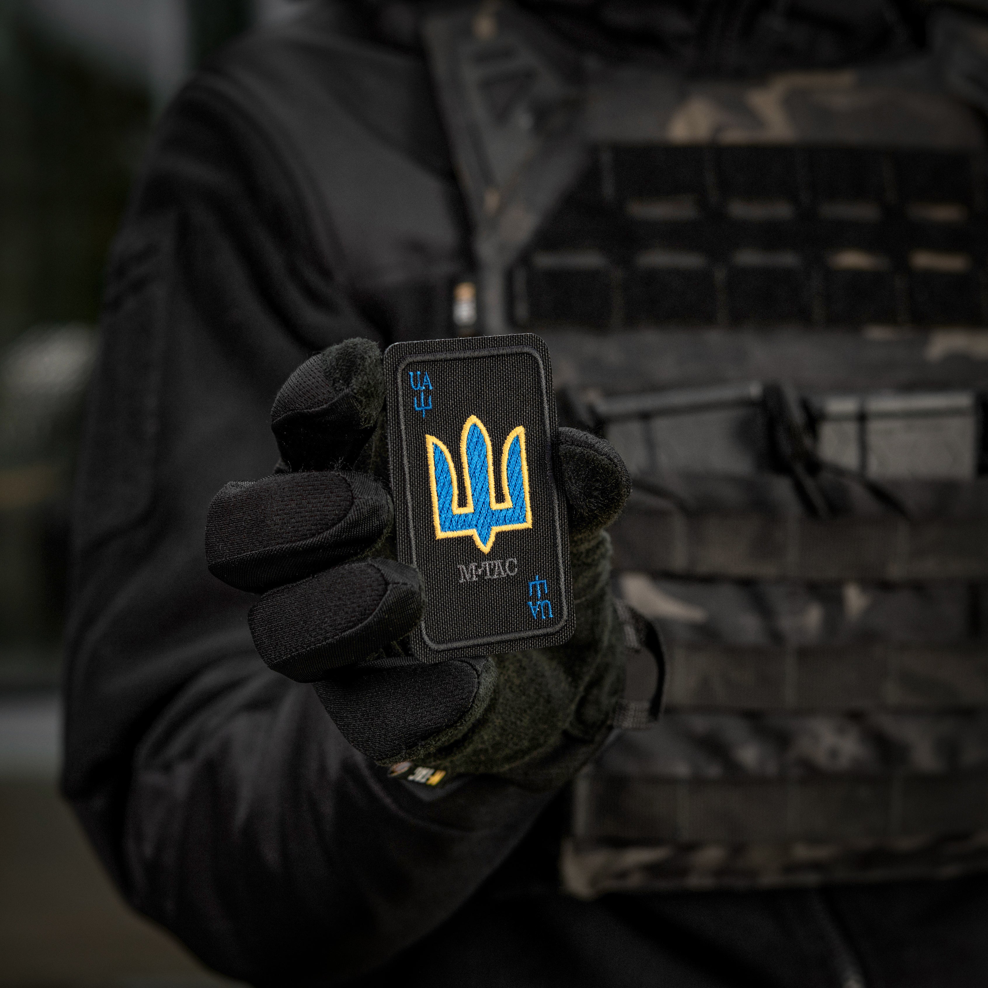 M-Tac нашивка Козирна карта (вишивка) Black