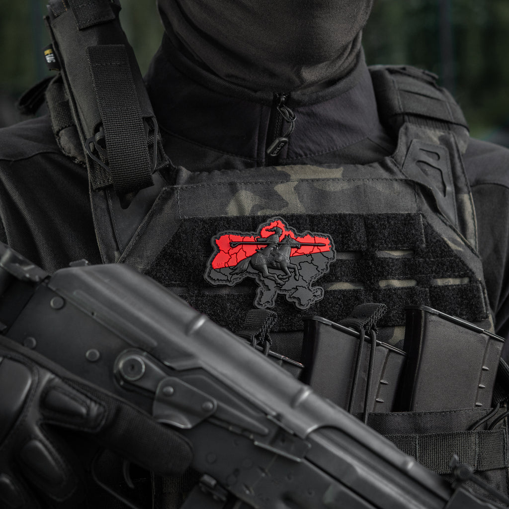 M-Tac нашивка Козацька Україна 3D PVC Red/Black