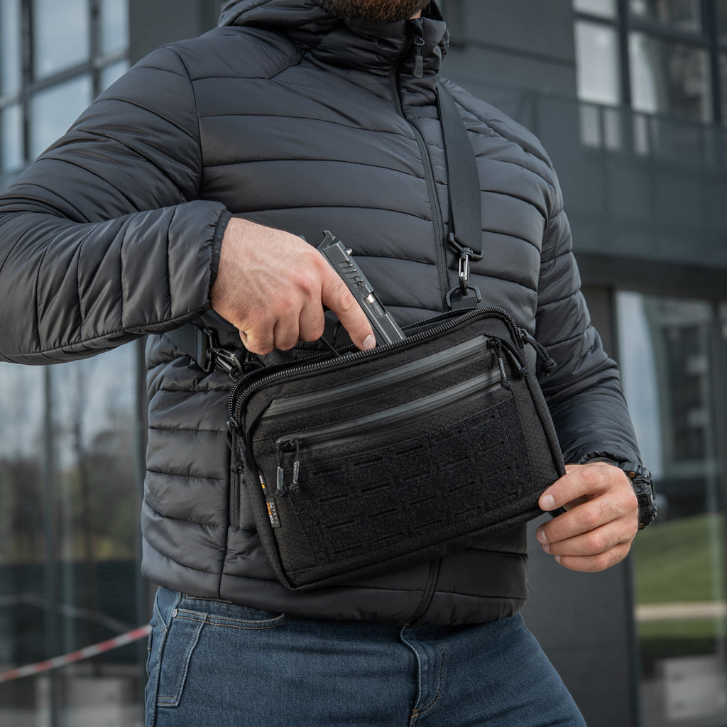 M-Tac сумка Admin Bag Medium Elite з липучкою Hex Black