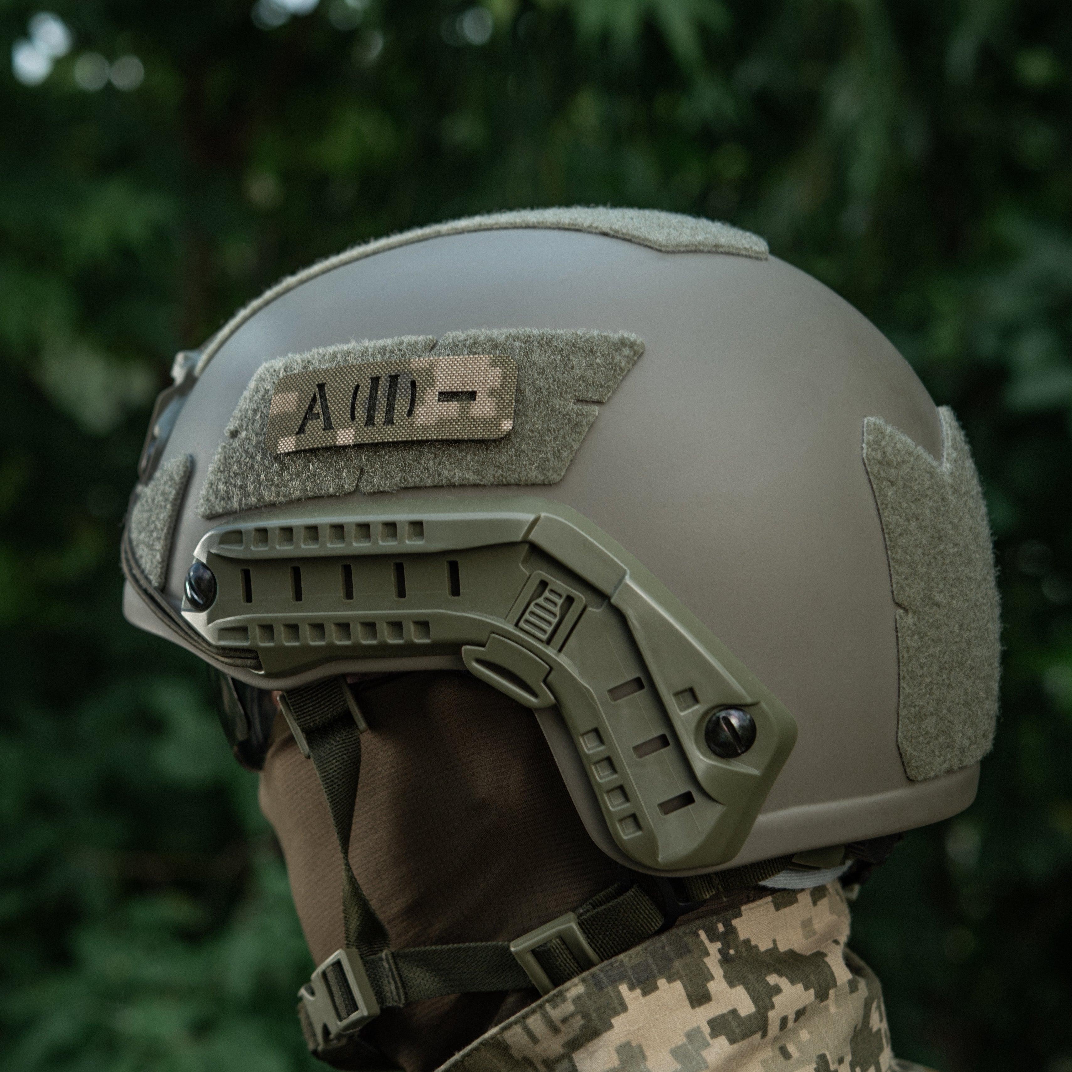 M-Tac нашивка група крові A (II) - наскрізна Laser Cut 25х80 MM14