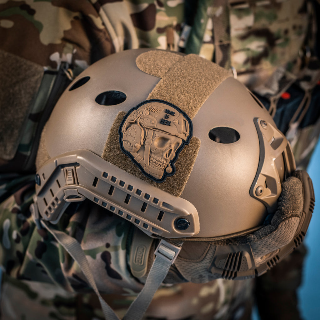M-Tac нашивка War is Hell 3D PVC Coyote