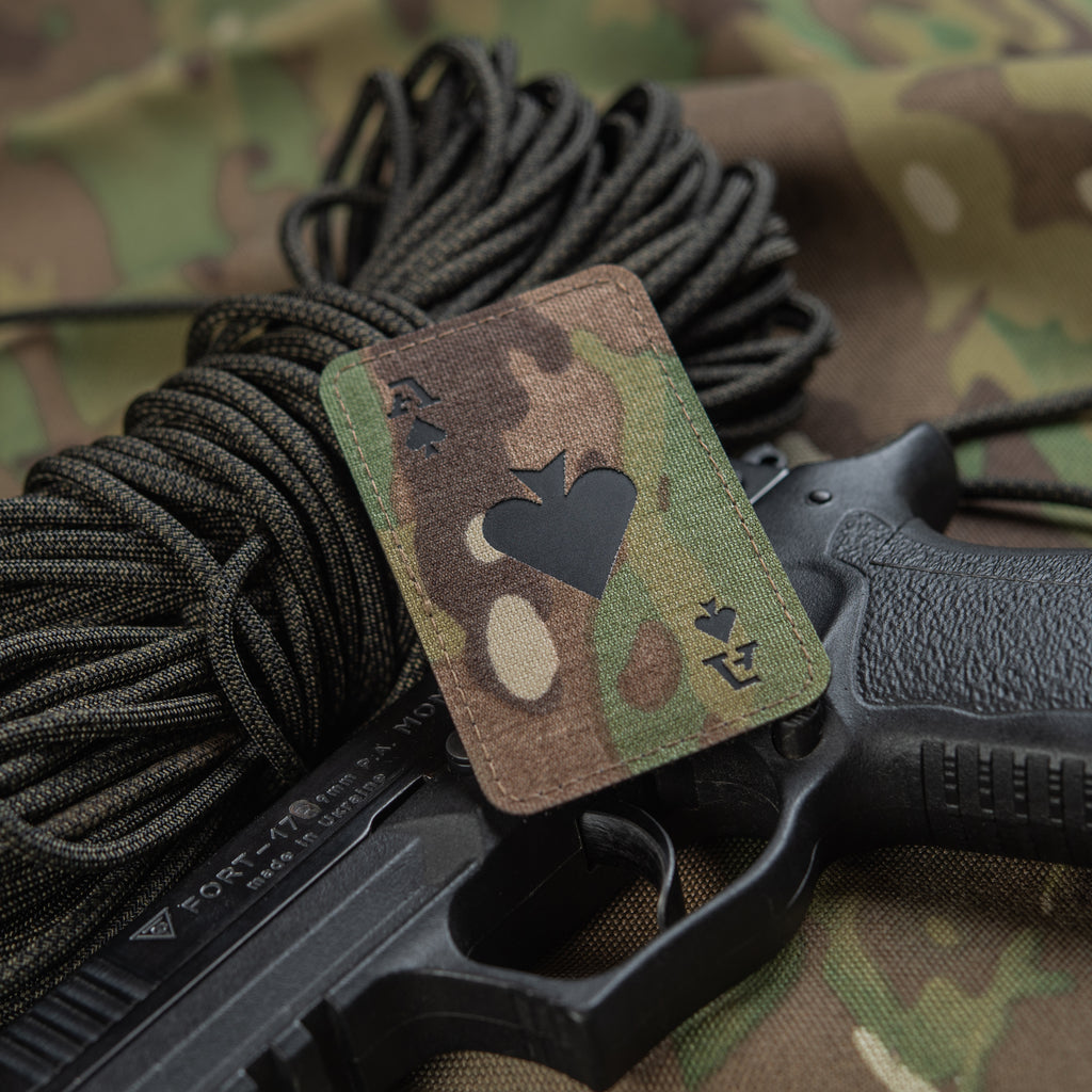 M-Tac нашивка Ace of Spades Laser Cut Multicam/Black