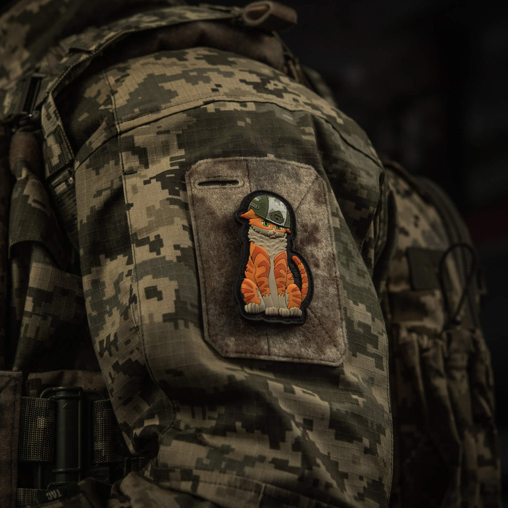 M-Tac нашивка Orange Cat PVC Black
