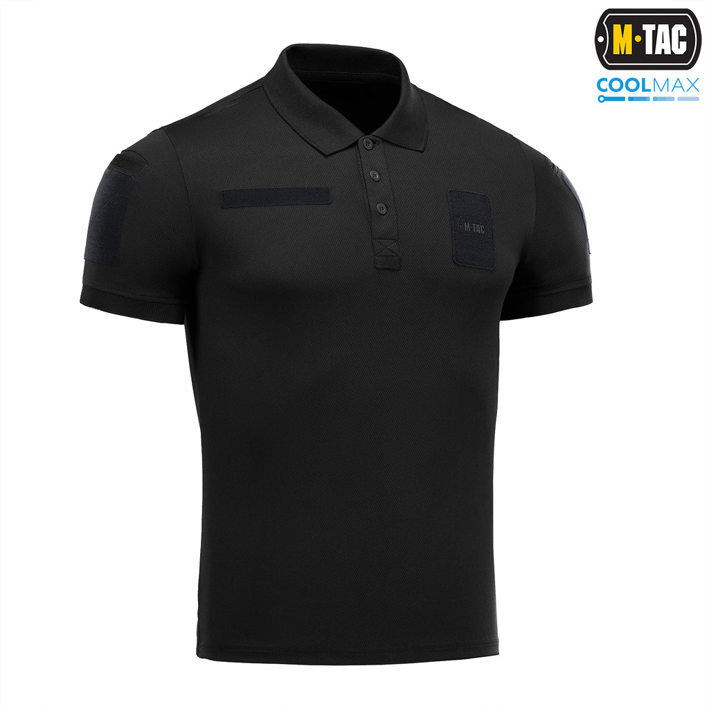 M-Tac поло Elite Tactical Coolmax Black/Dark Navy Blue