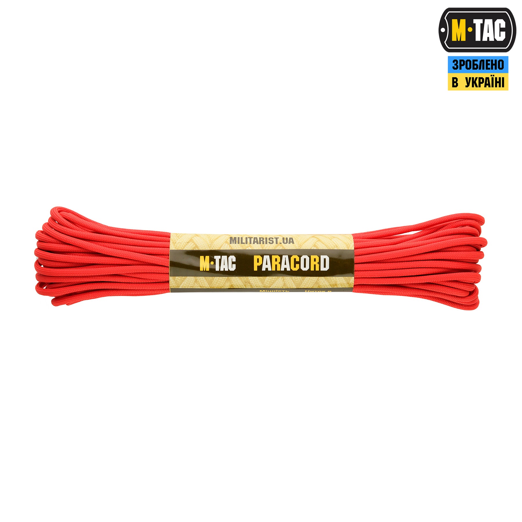 M-Tac паракорд 550 type III Red 15м