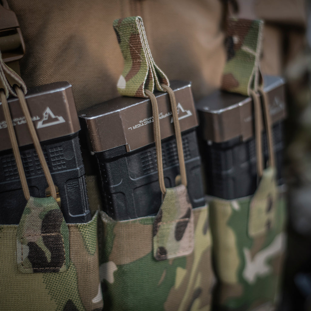 M-Tac підсумок еластичний на 3 магазина Elite Laser Cut Multicam