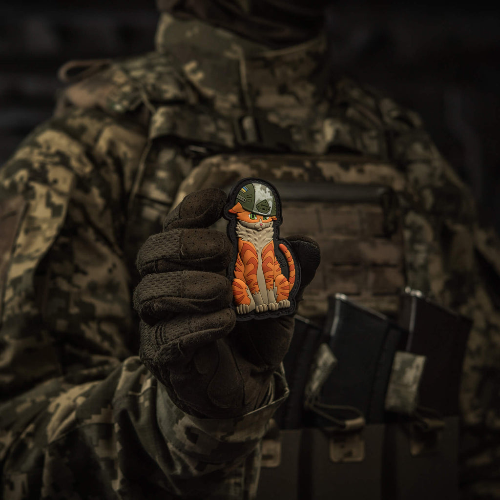 M-Tac нашивка Orange Cat PVC Black
