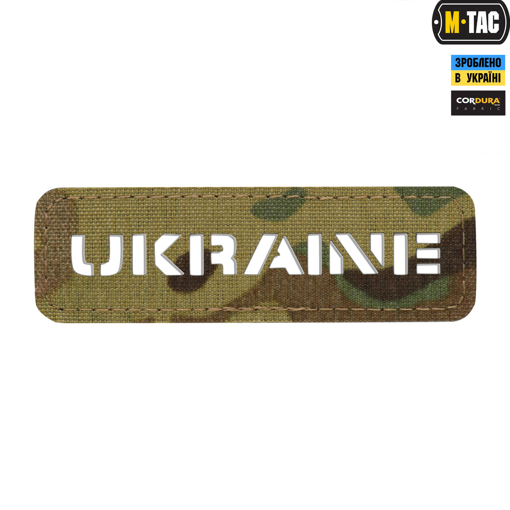 M-Tac нашивка Ukraine скрізна 25х80 Laser Cut Multicam
