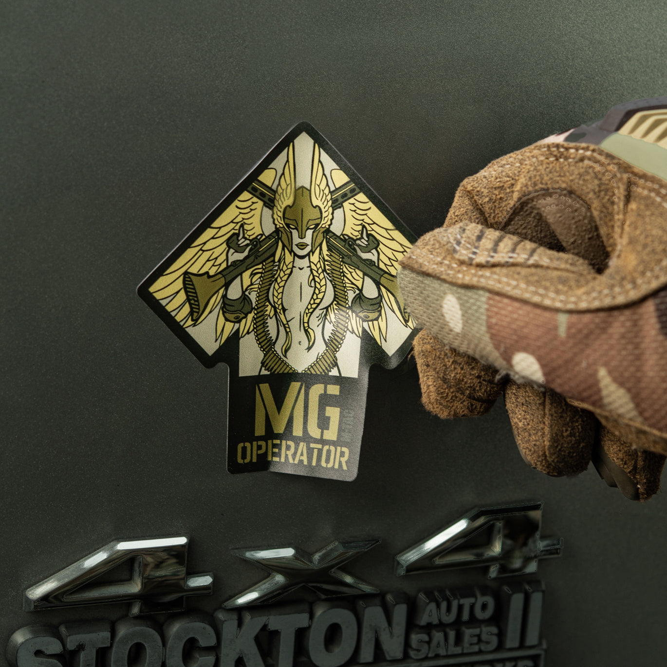 M-Tac наклейка Valkyrie Ranger Green