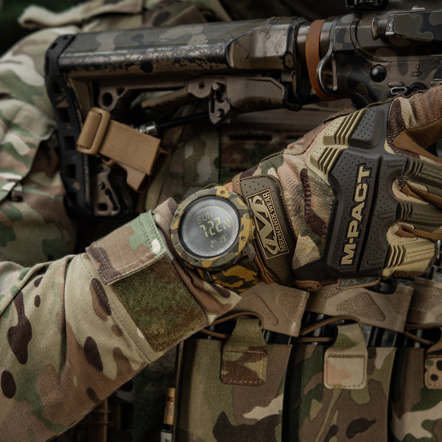 M-Tac годинник тактичний з компасом 2095 Camo