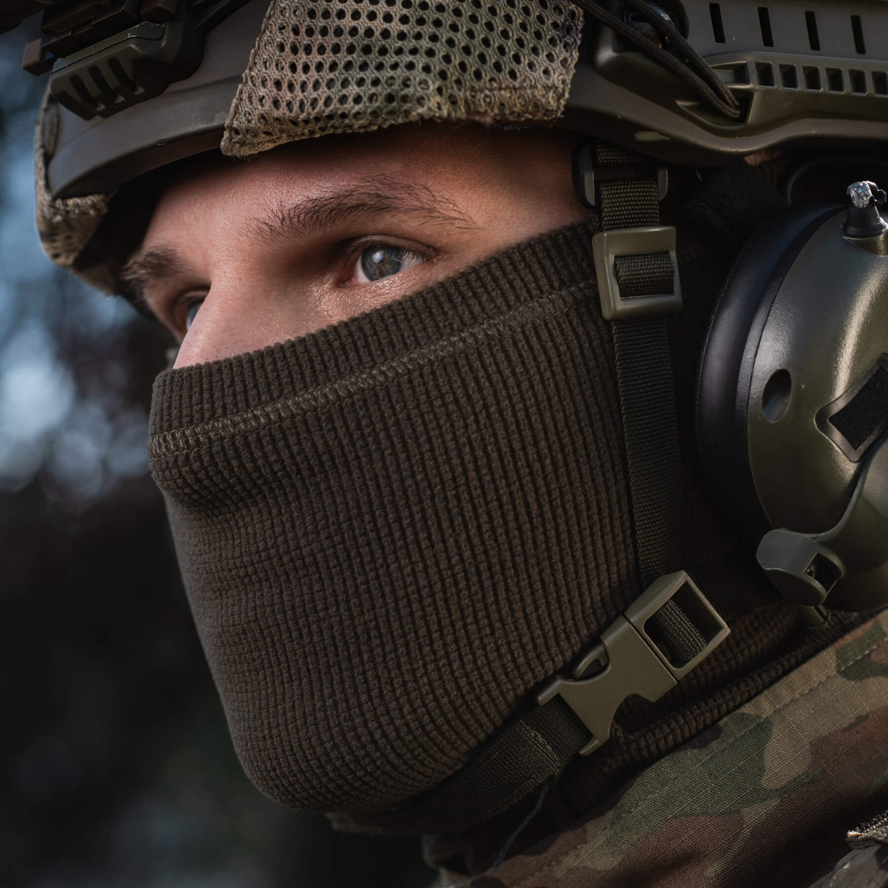 M-Tac шарф-труба анатомічний мікрофліс ріп-стоп Dark Olive