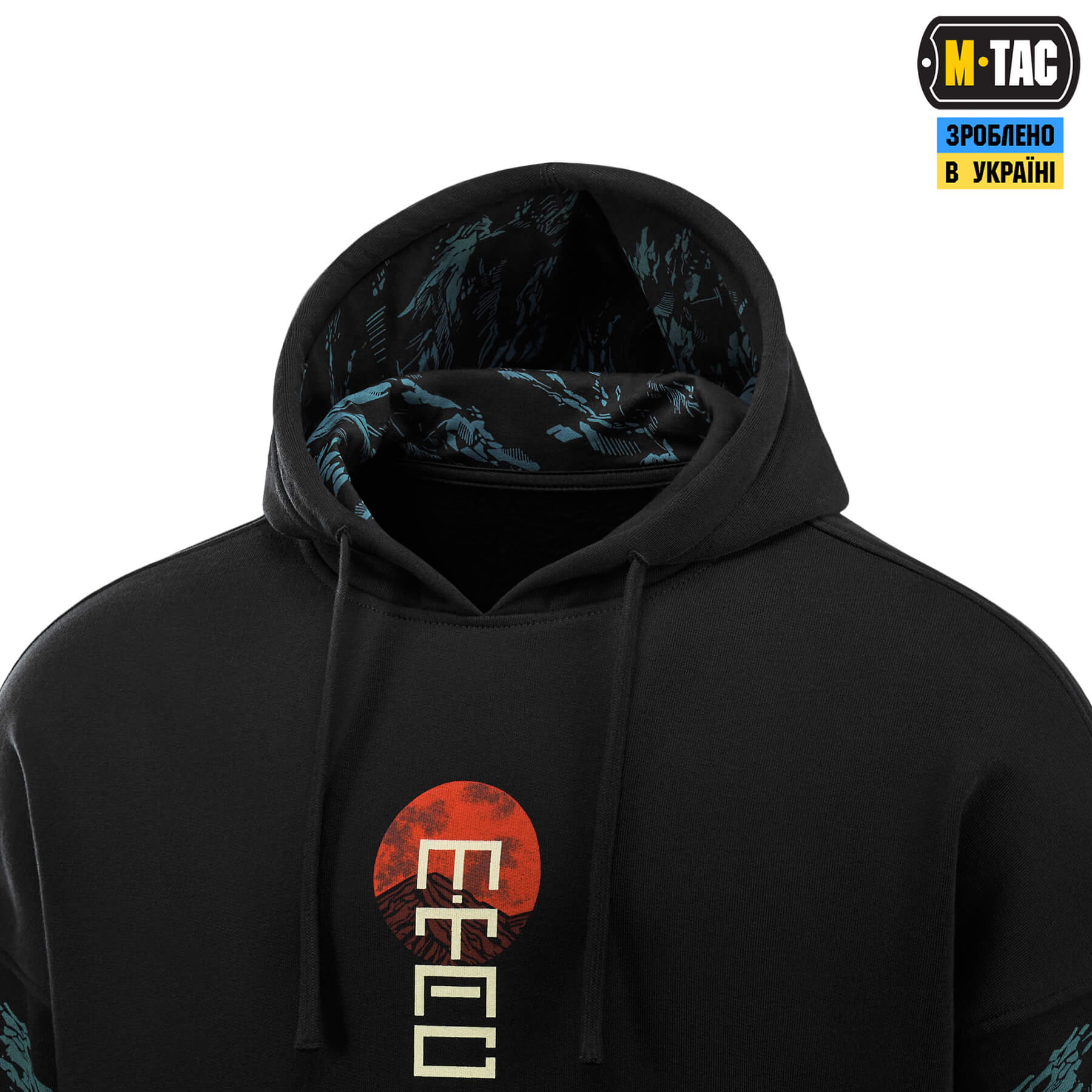M-Tac кофта Hoodie Two samurai Oversize Cotton Hard Black