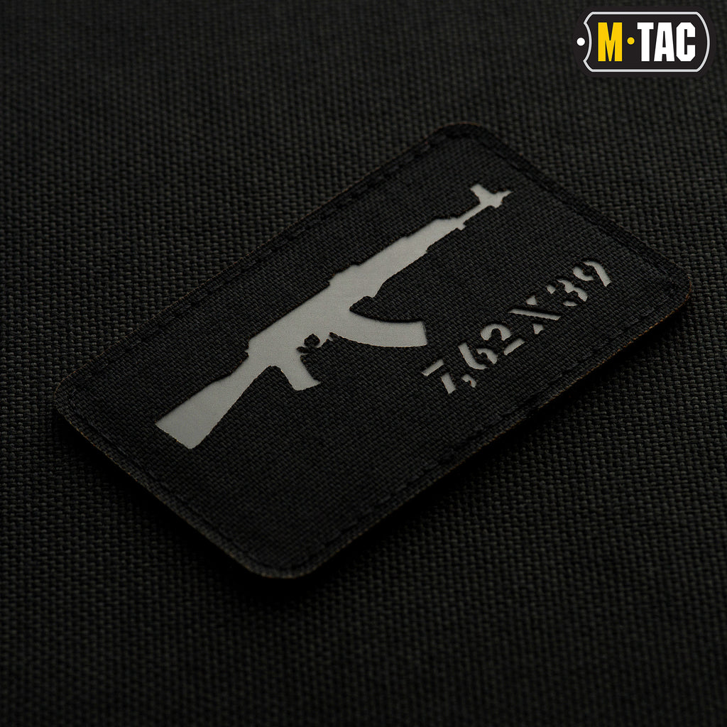 M-Tac нашивка AKM 7,62х39 Laser Cut Black/Grey