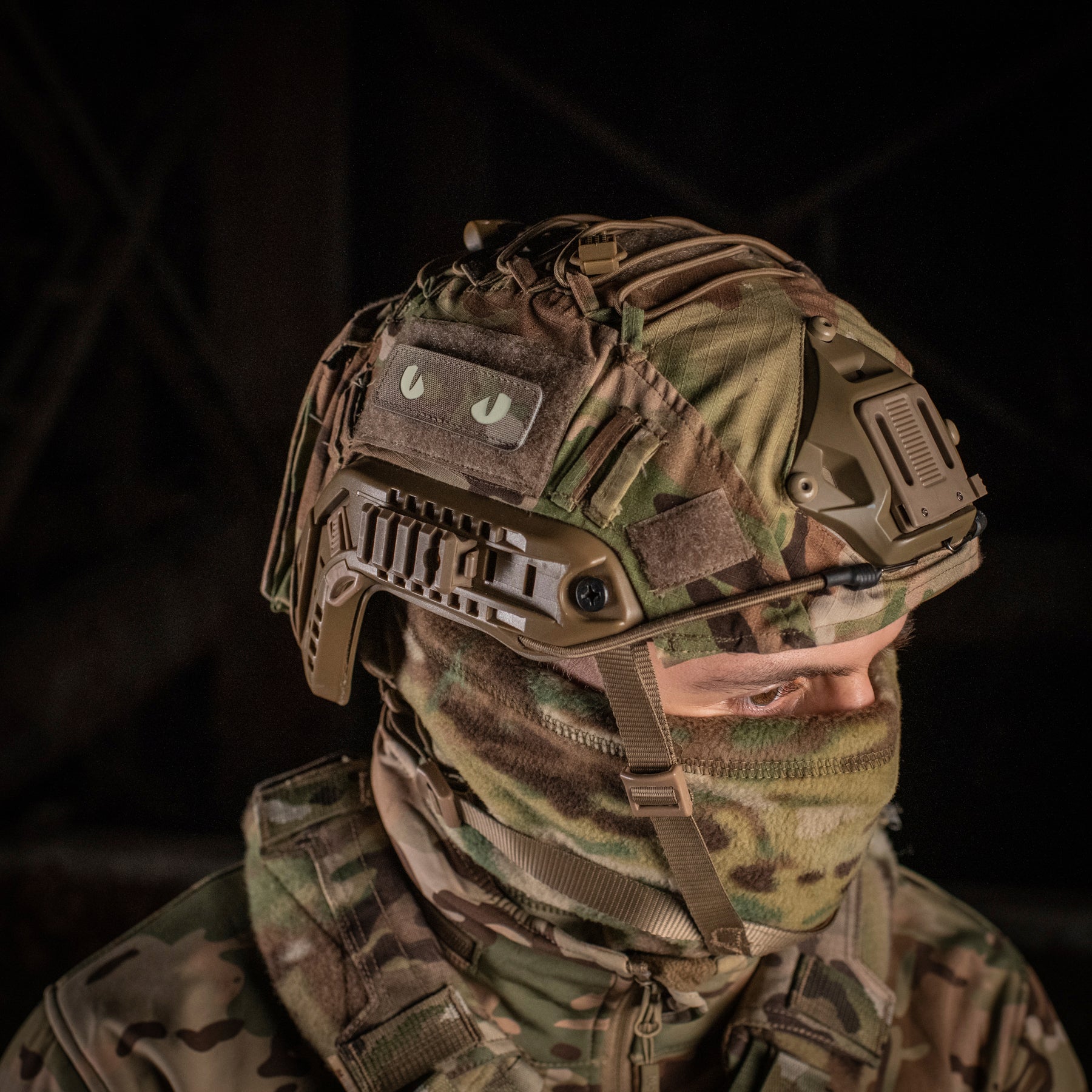 M-Tac нашивка Cat Eyes Laser Cut Multicam/світлонакопичувач