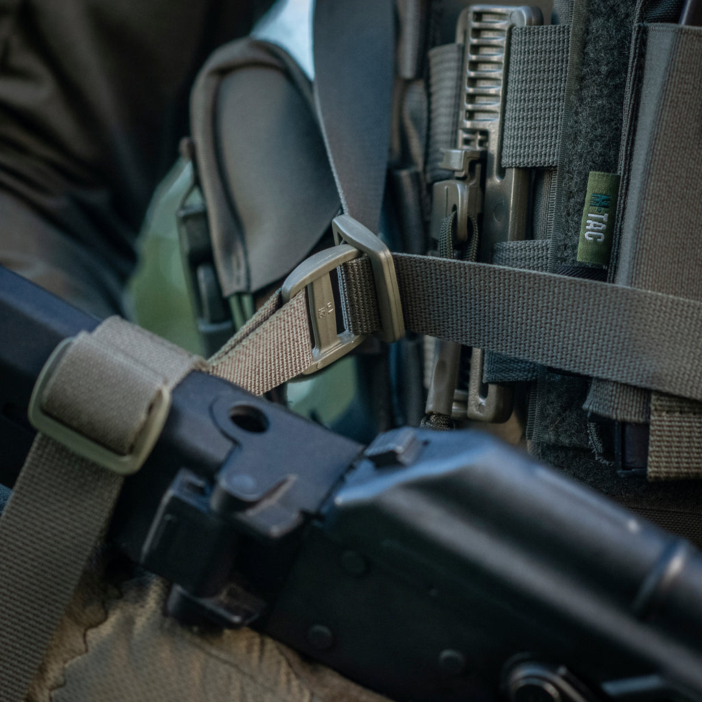 M-Tac ремінь збройовий трьохточковий Ranger Green