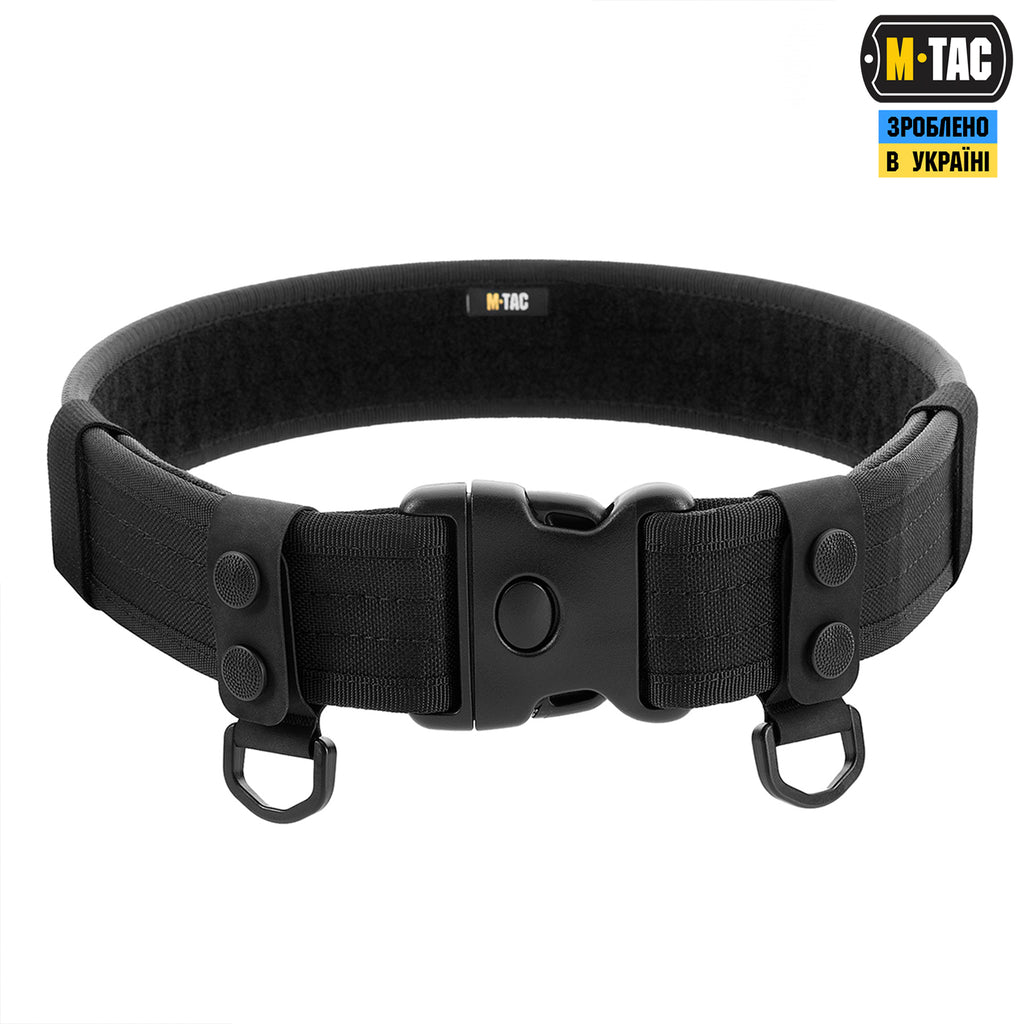 M-Tac кріплення з D-кільцем на тактичний ремінь (2 шт) Black
