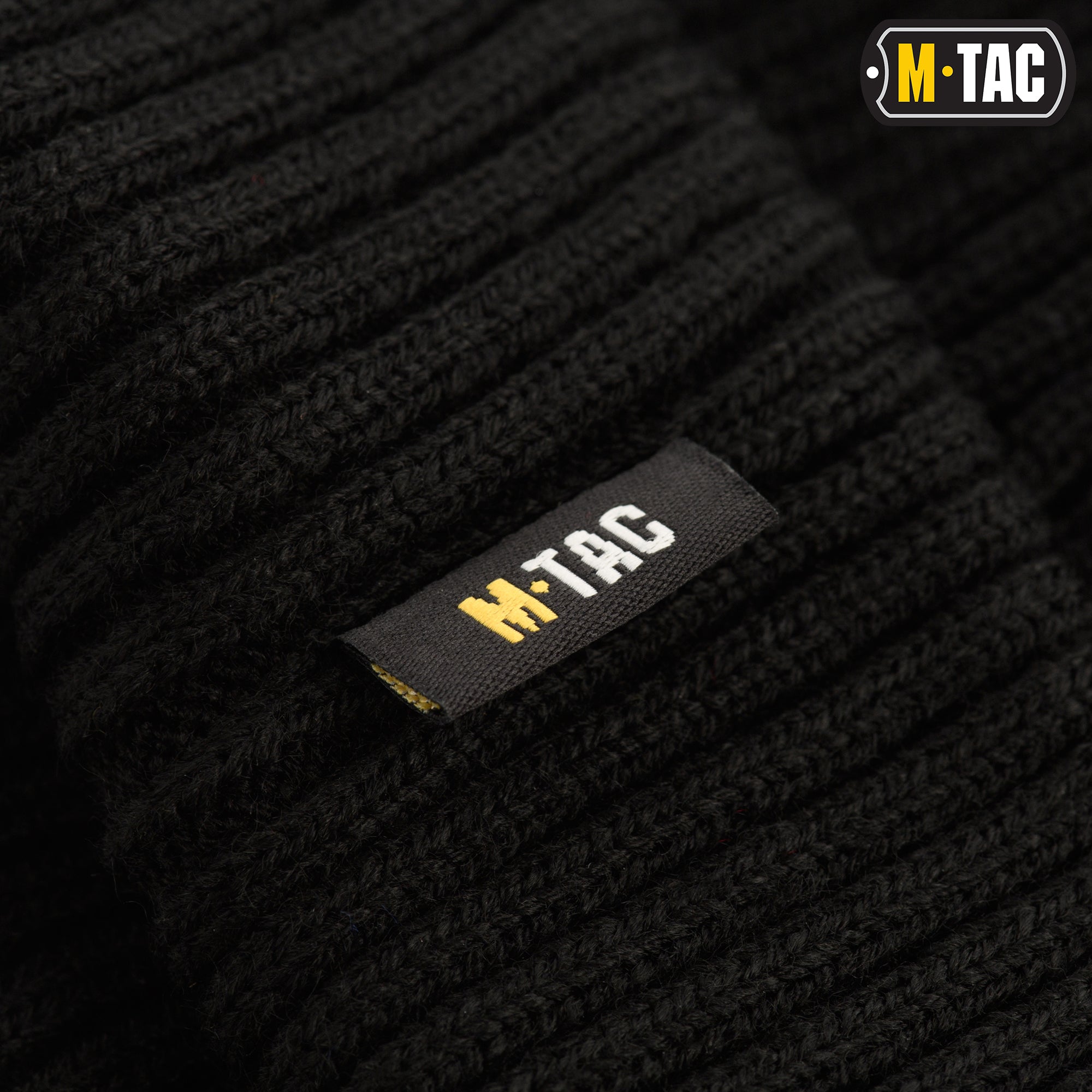 M-Tac шапка вязана 100% акрил Black