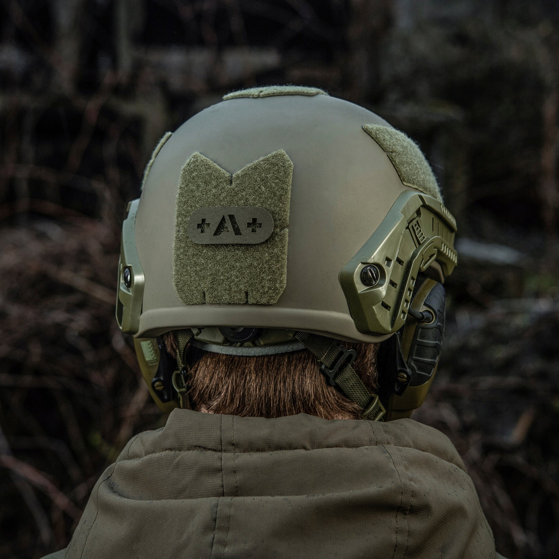 M-Tac нашивка група крові +A+ наскрізна Laser Cut Ranger Green