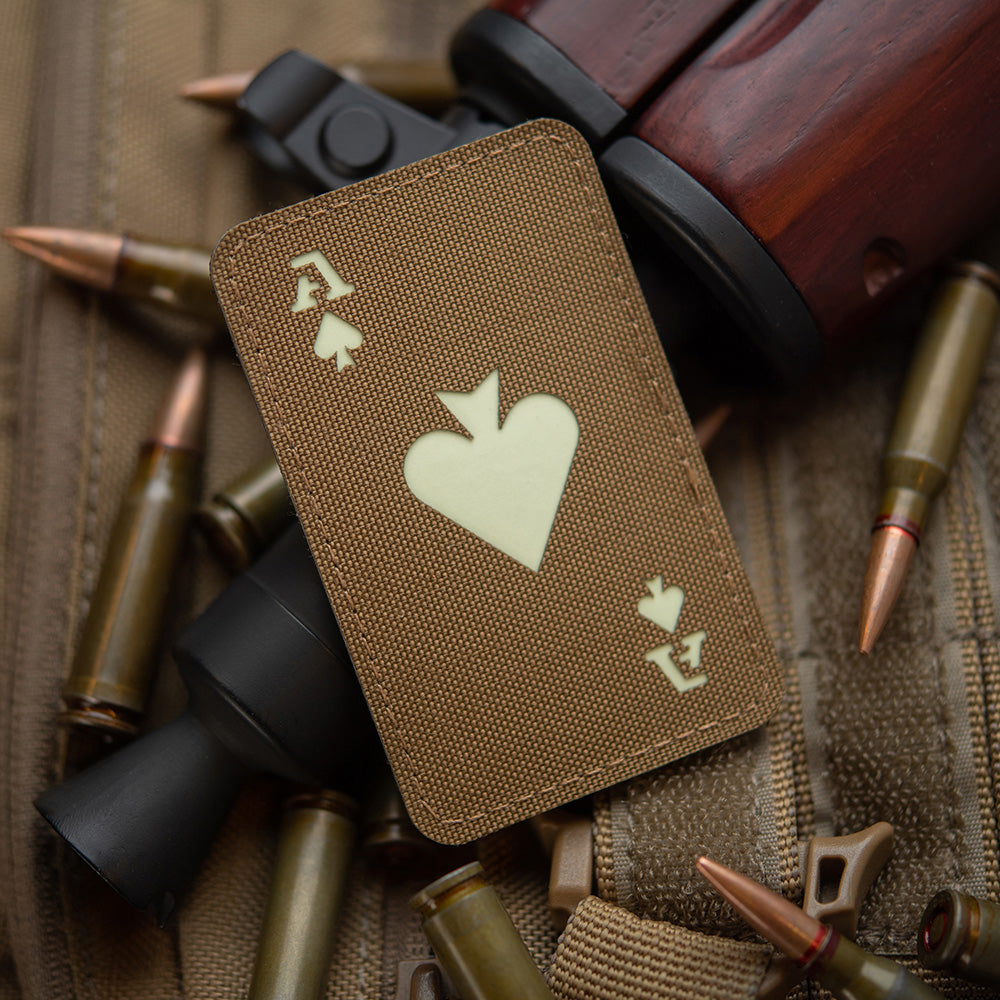 M-Tac нашивка Ace of Spades Laser Cut Coyote/світлонакопичувач