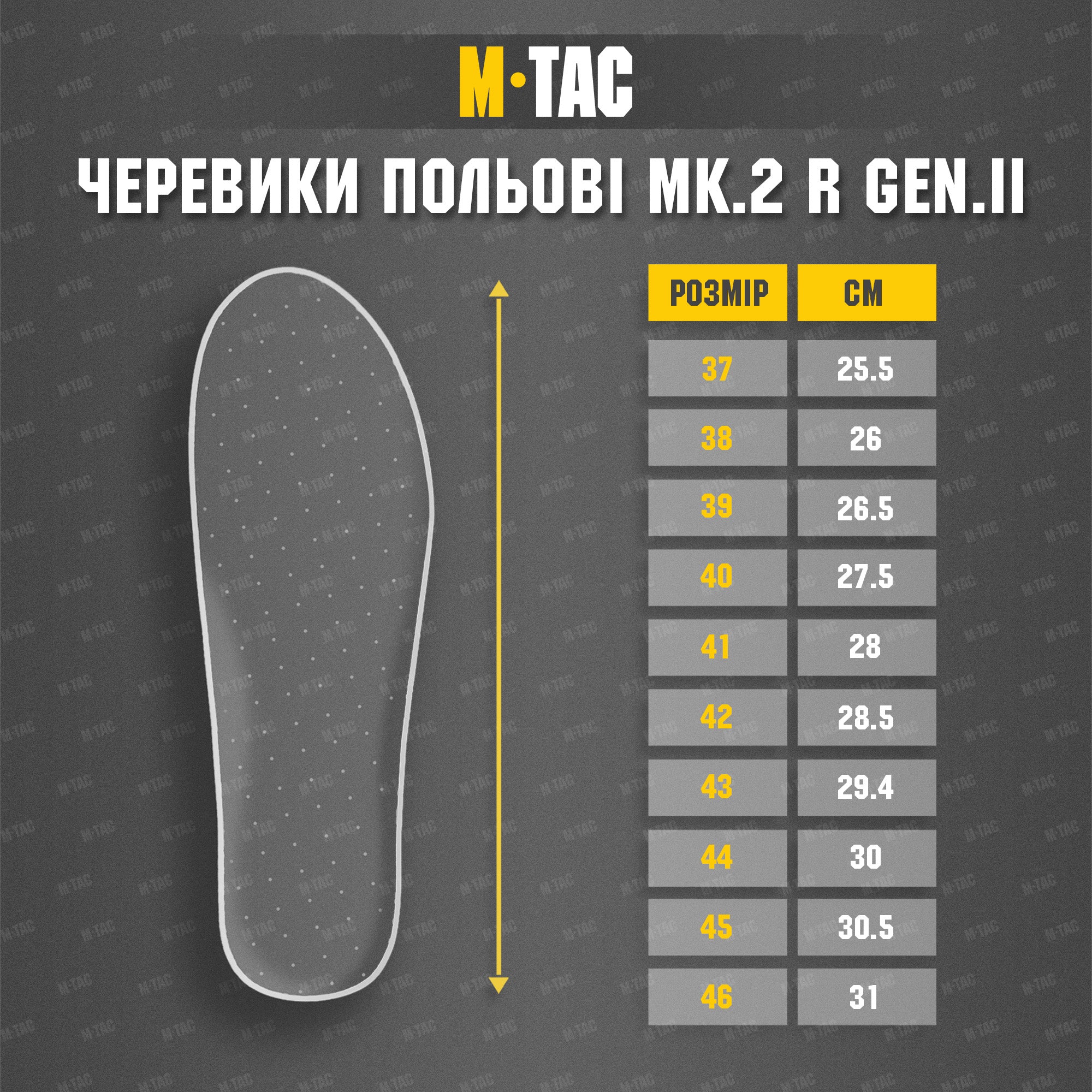 M-Tac черевики польові Mk.2 R Gen.II Black