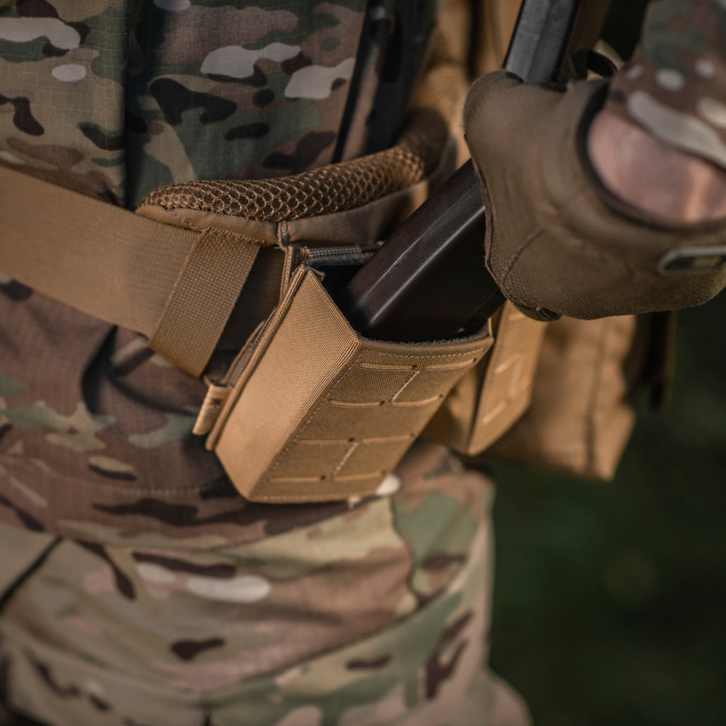 M-Tac підсумок для магазина на гумці (10 см) Laser Cut Coyote