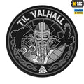 M-Tac нашивка Til Valhall ПВХ сіро-чорна