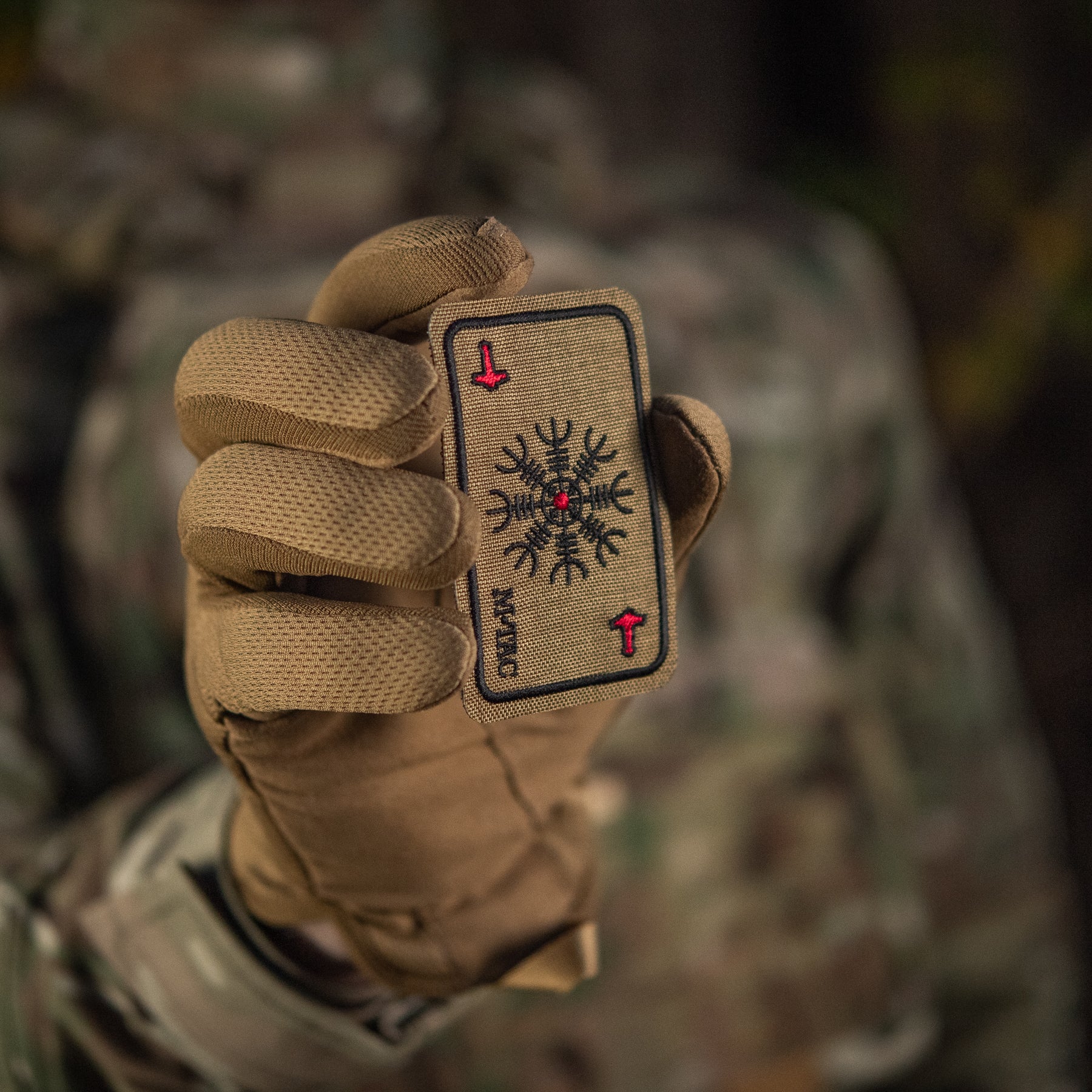 M-Tac нашивка карта Компас Вікінгів (вишивка) Coyote