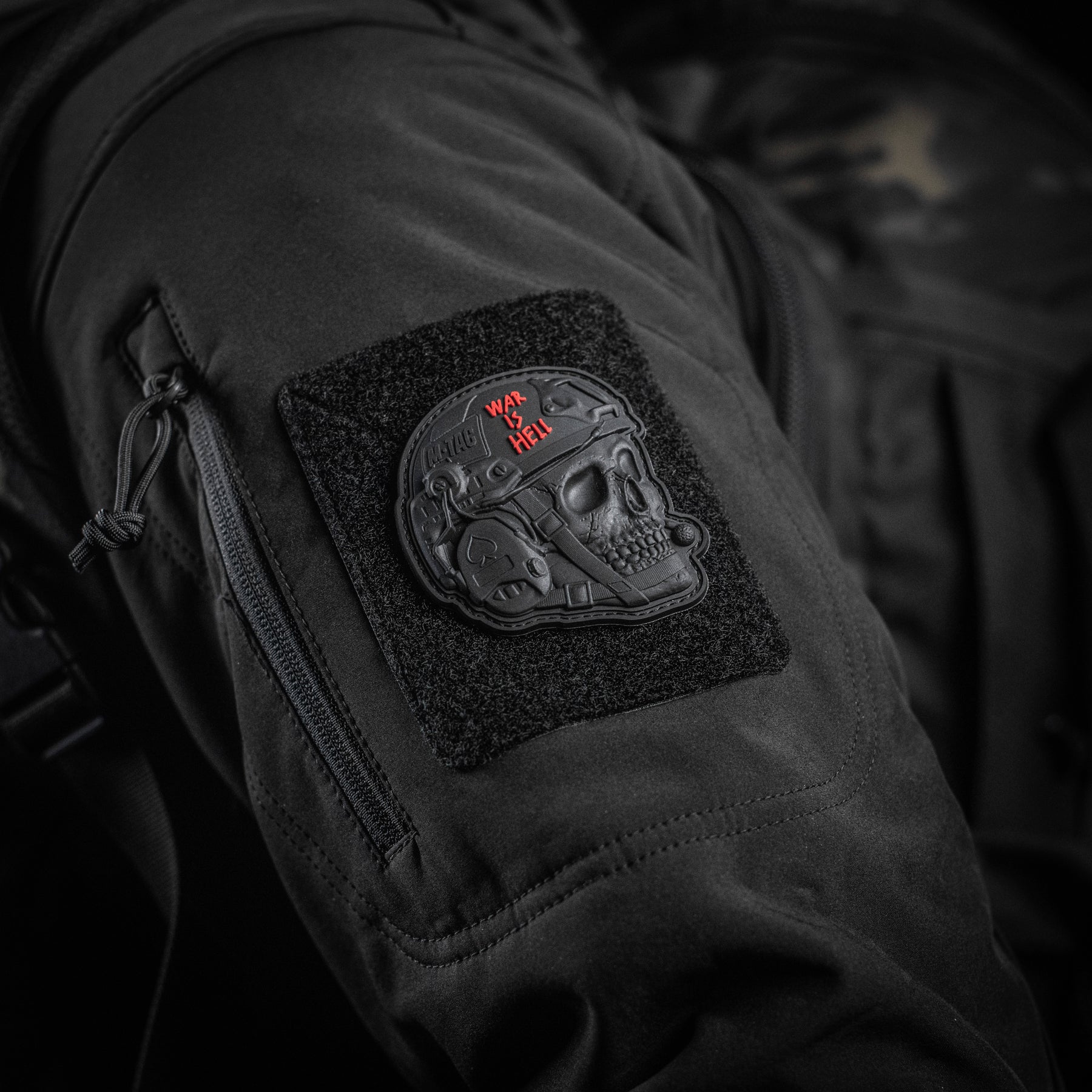M-Tac нашивка War is Hell 3D PVC Black