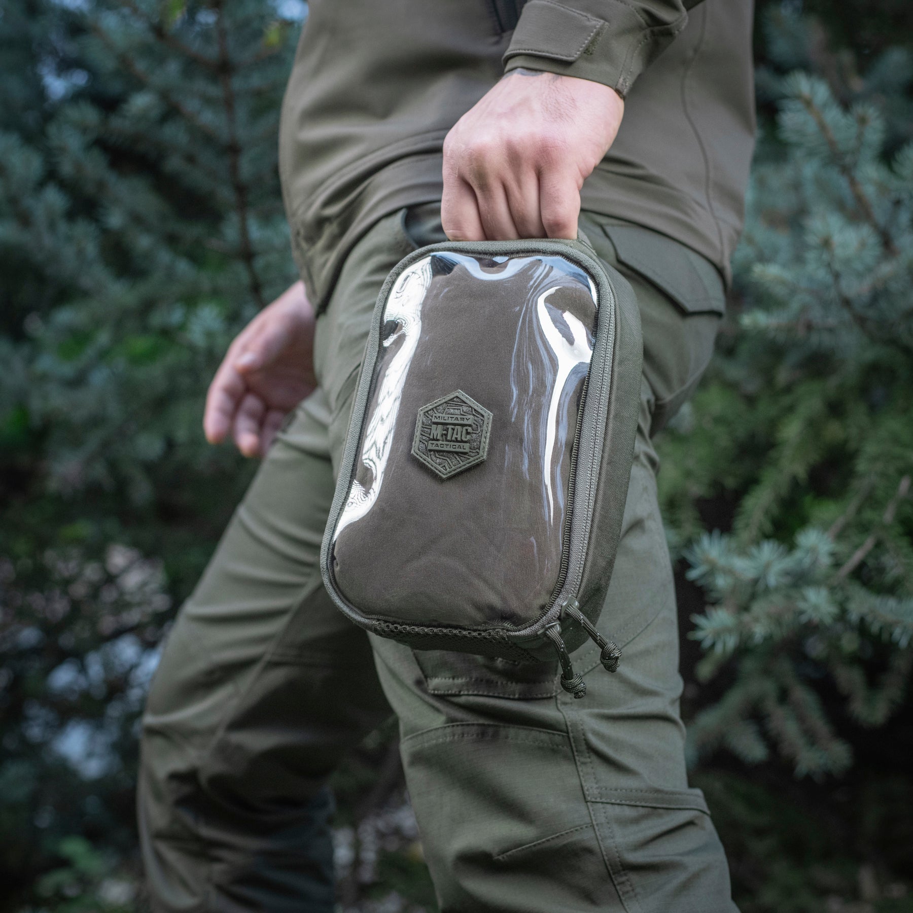 M-Tac органайзер утилітарний прозорий Elite Small Gen.II Ranger Green