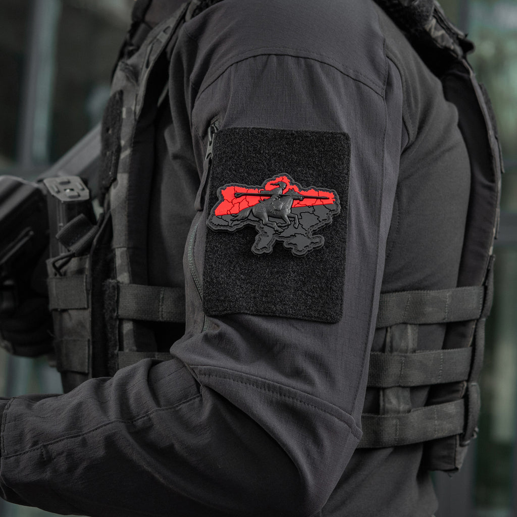 M-Tac нашивка Козацька Україна 3D PVC Red/Black