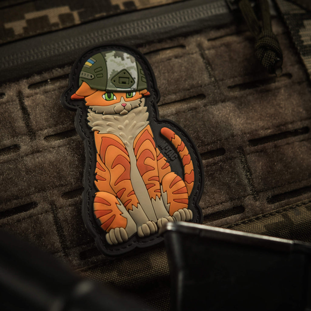 M-Tac нашивка Orange Cat PVC Black