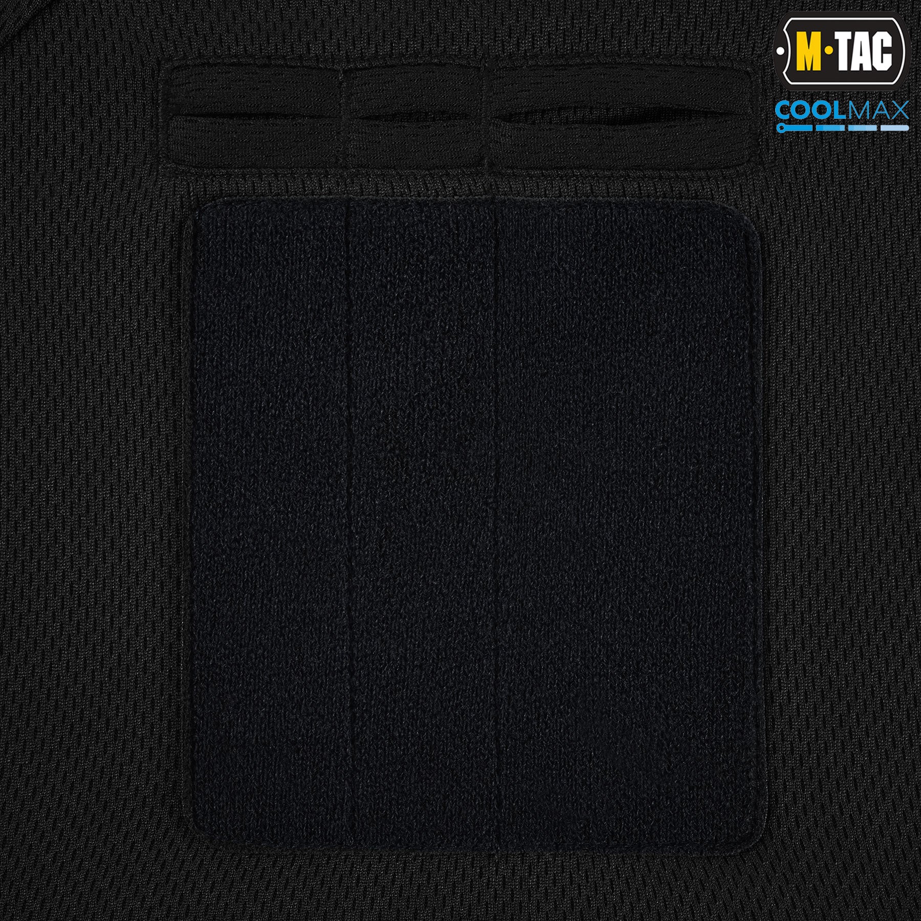 M-Tac поло Elite Tactical Coolmax Black/Dark Navy Blue