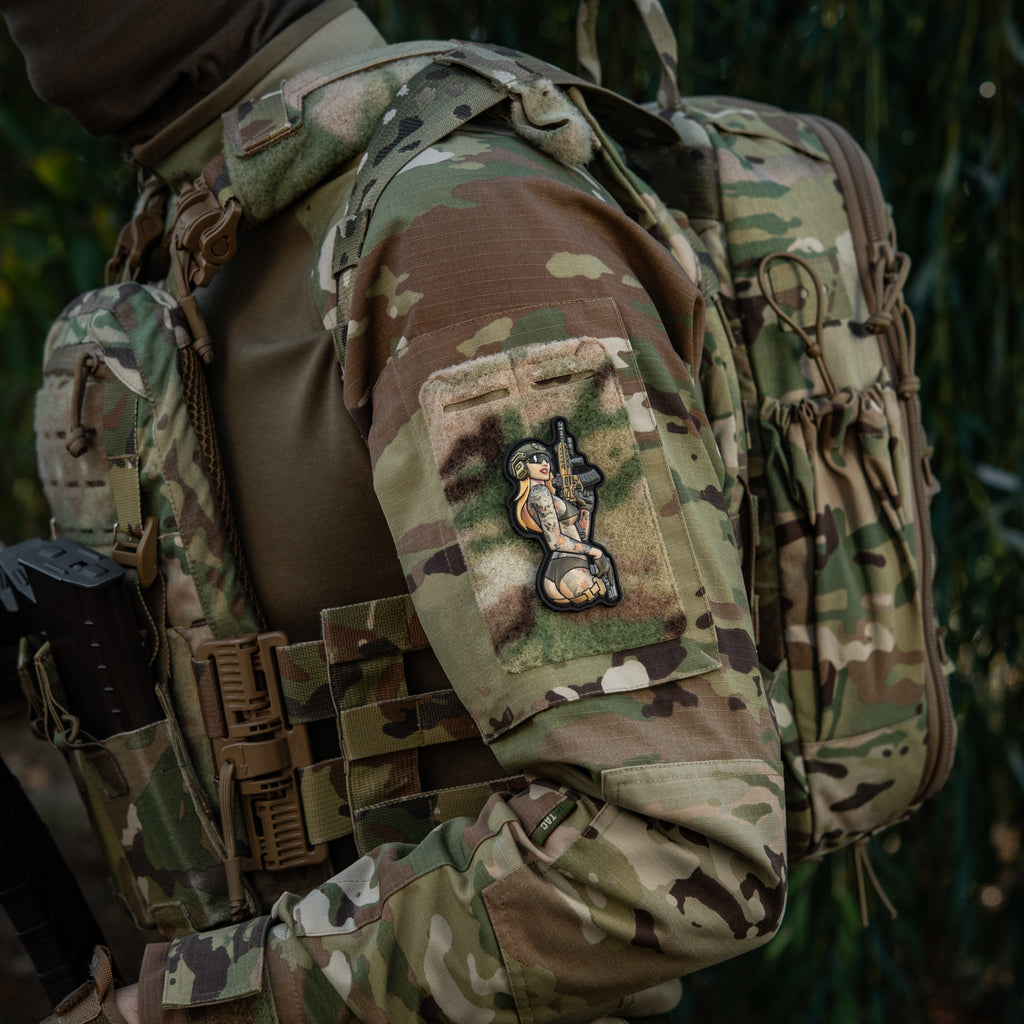 M-Tac нашивка Tactical girl №4 PVC tatoo Якудза
