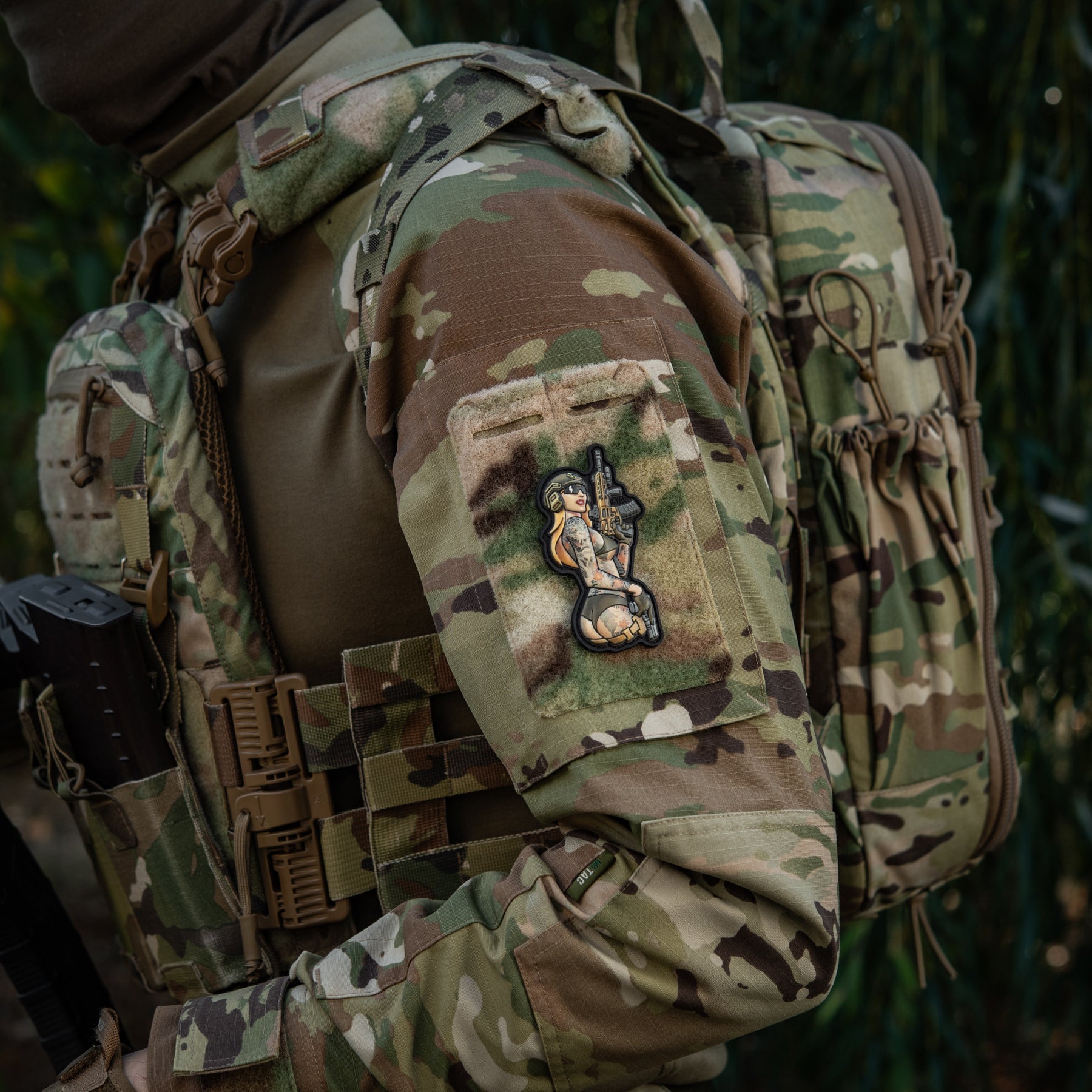 M-Tac нашивка Tactical girl №4 PVC tatoo Якудза