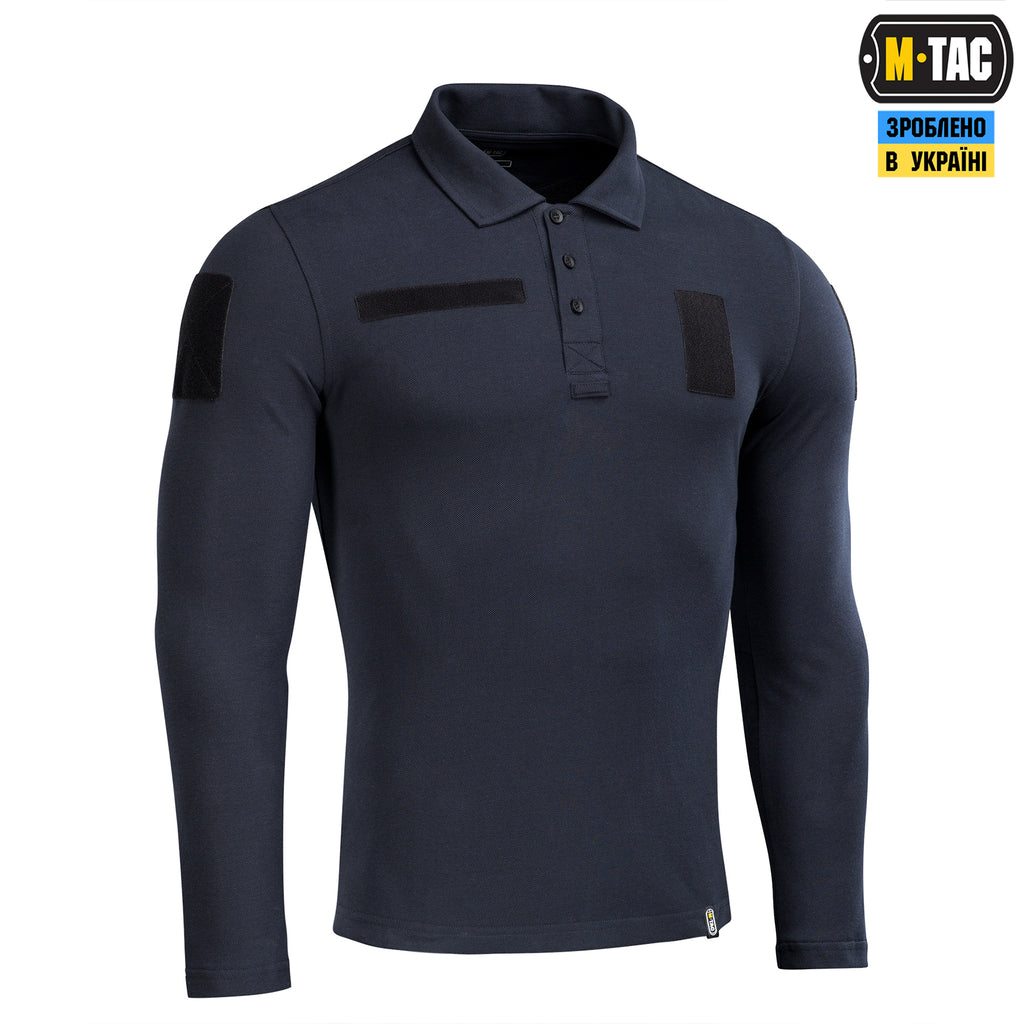 M-Tac поло тактичне довгий рукав 65/35 Dark Navy Blue